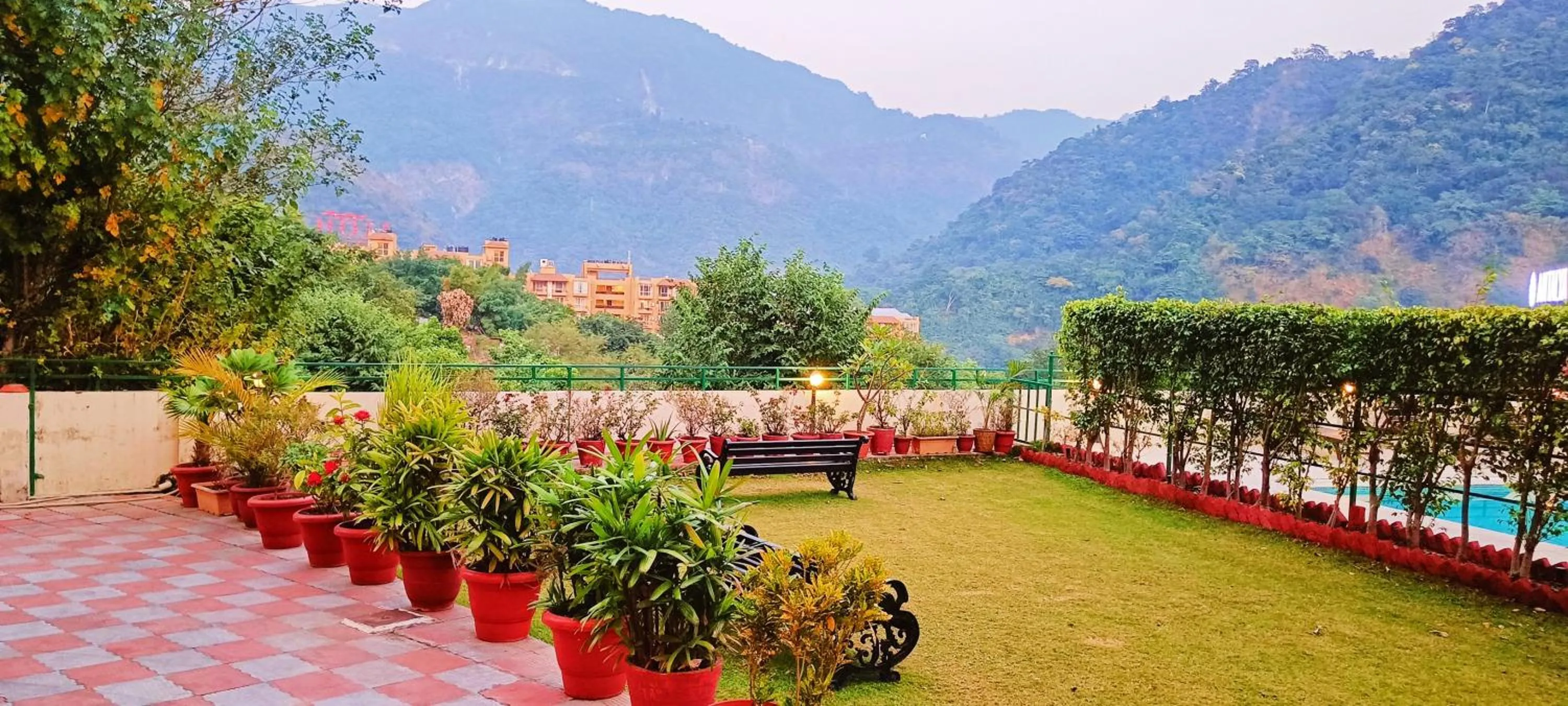 Garden view in Hotel Dewa Retreat- A Himalayan Boutique Hotel