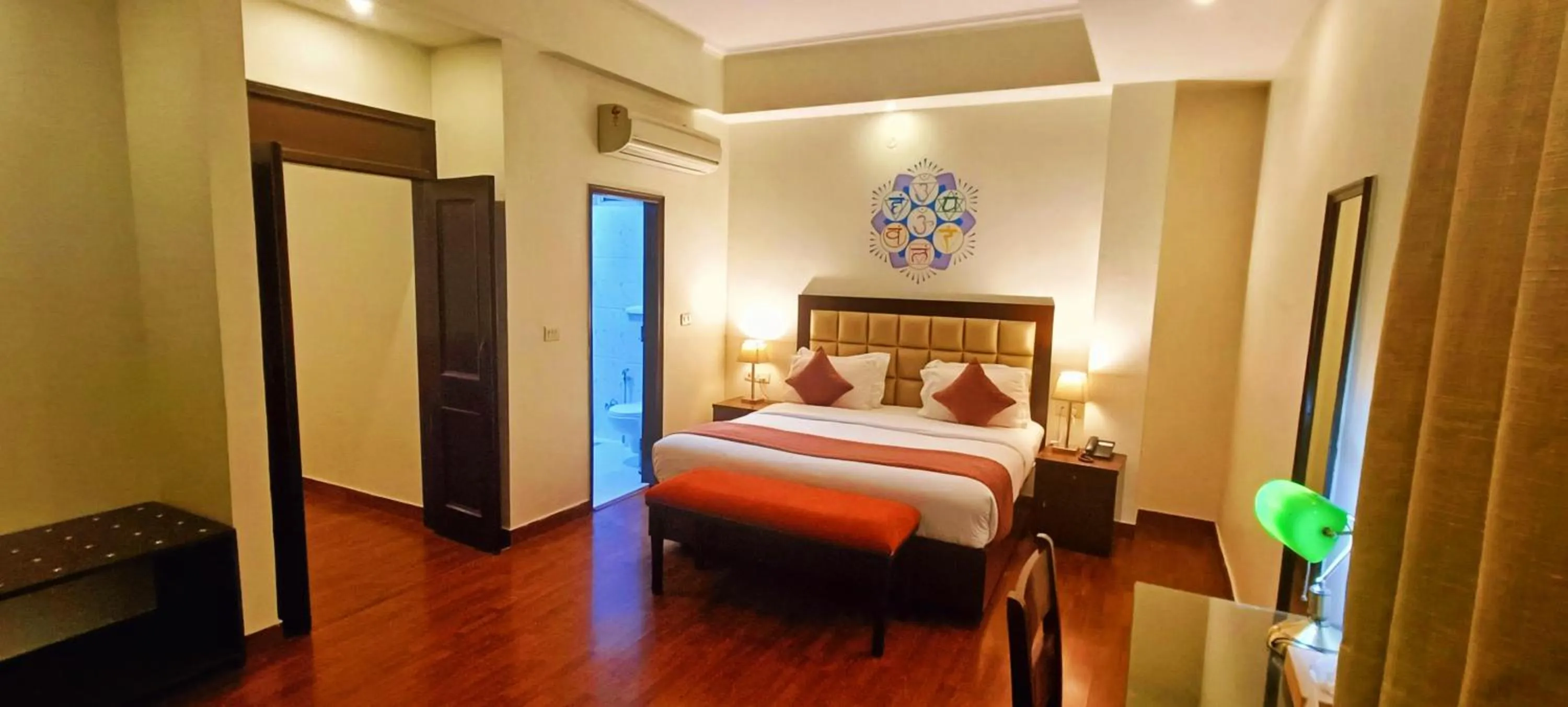 Bed in Hotel Dewa Retreat- A Himalayan Boutique Hotel