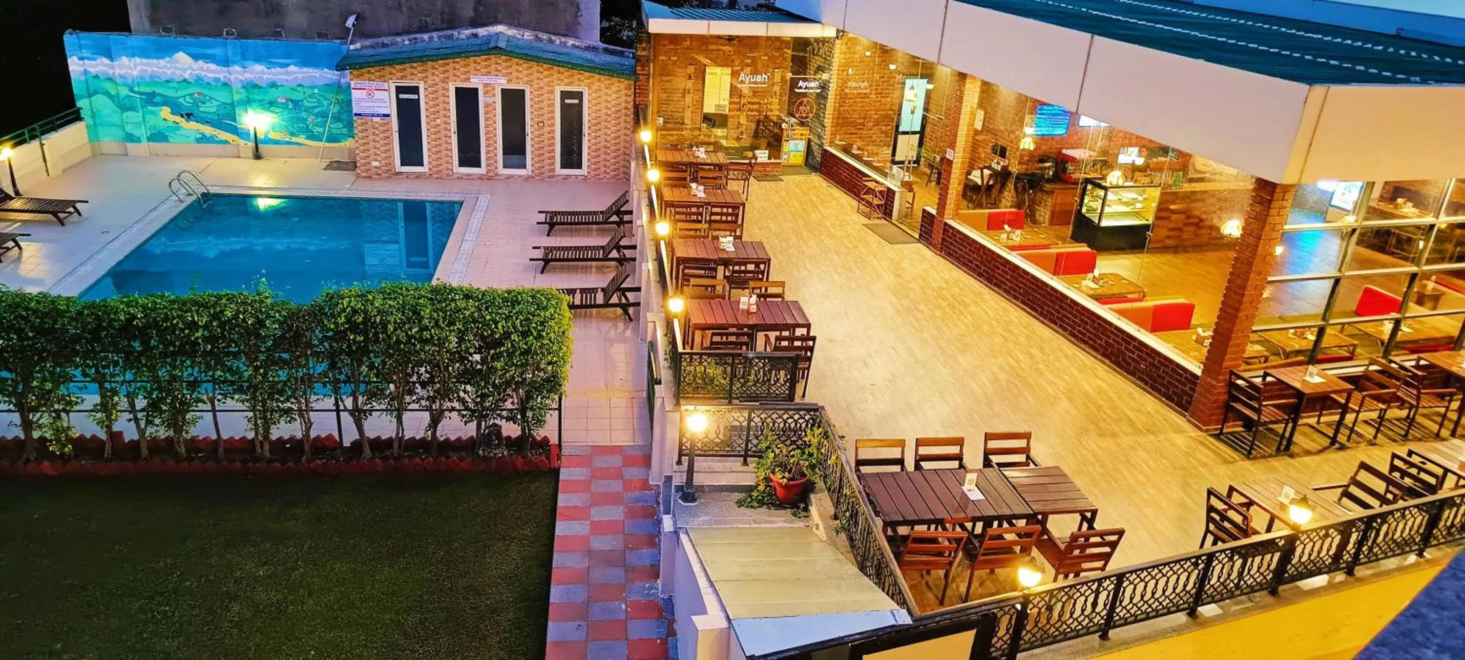 Patio in Hotel Dewa Retreat- A Himalayan Boutique Hotel