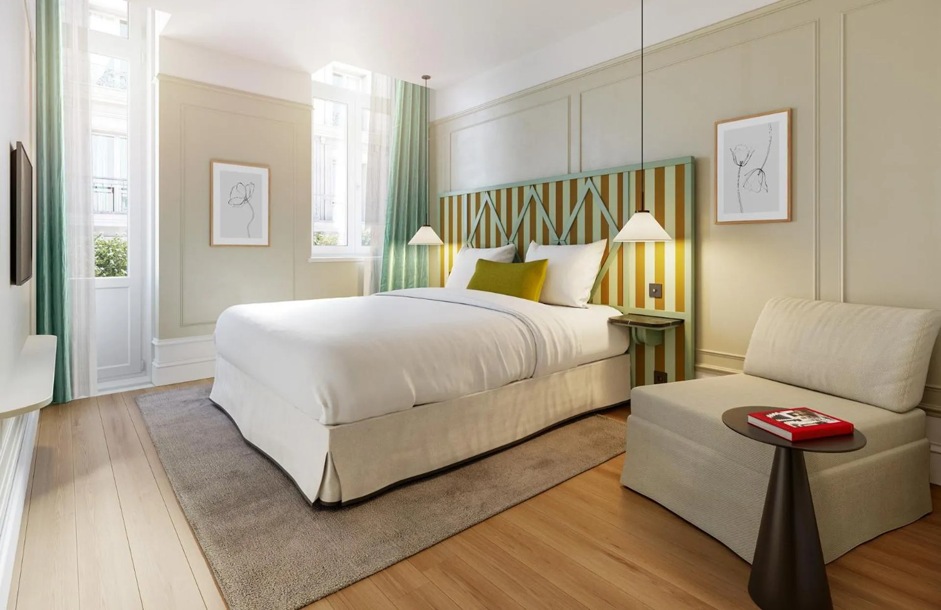 Bed in Hôtel Le Clos Huguerie Bordeaux Centre - Ex Maison du Lierre