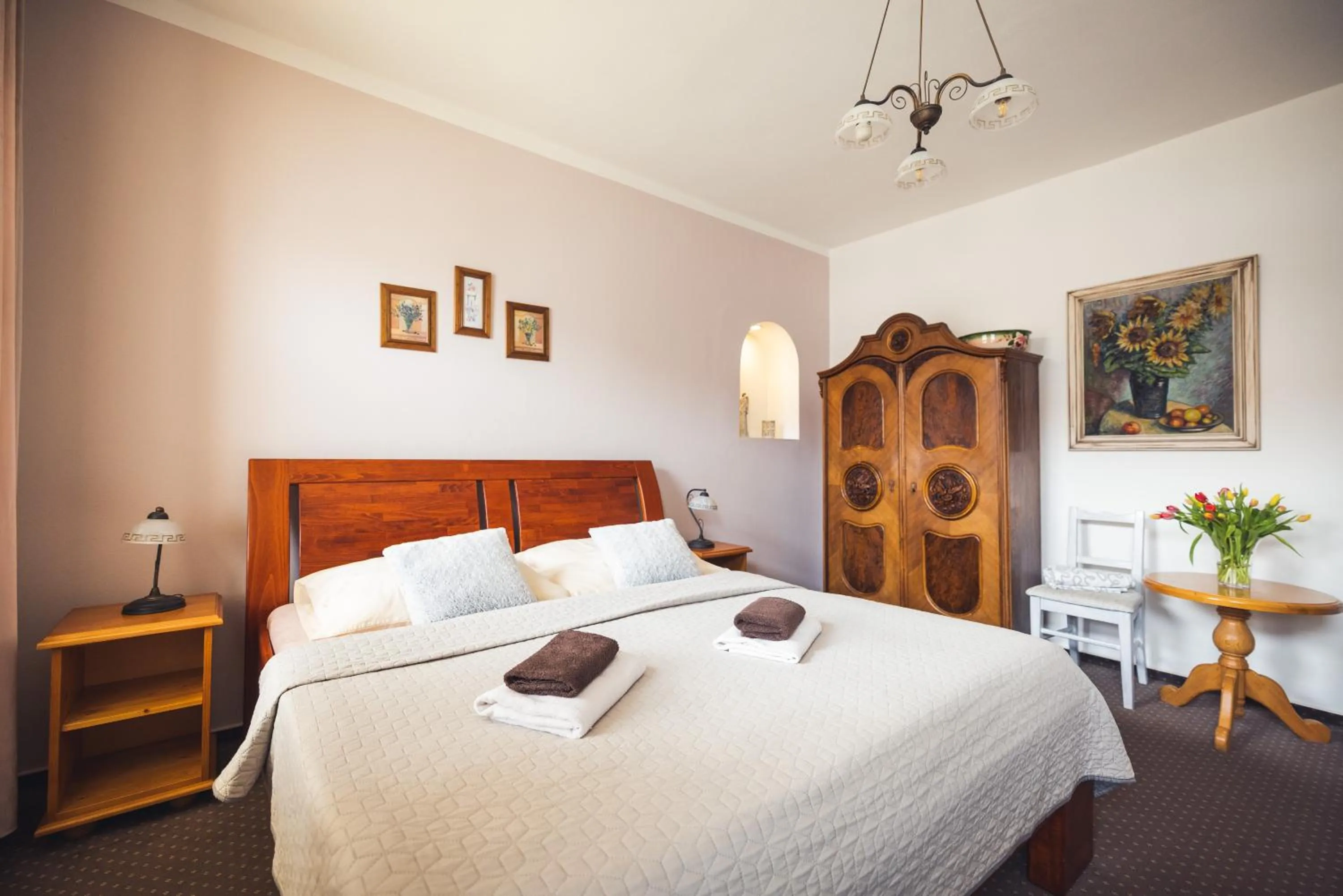 Bed in Penzion U Papoušků