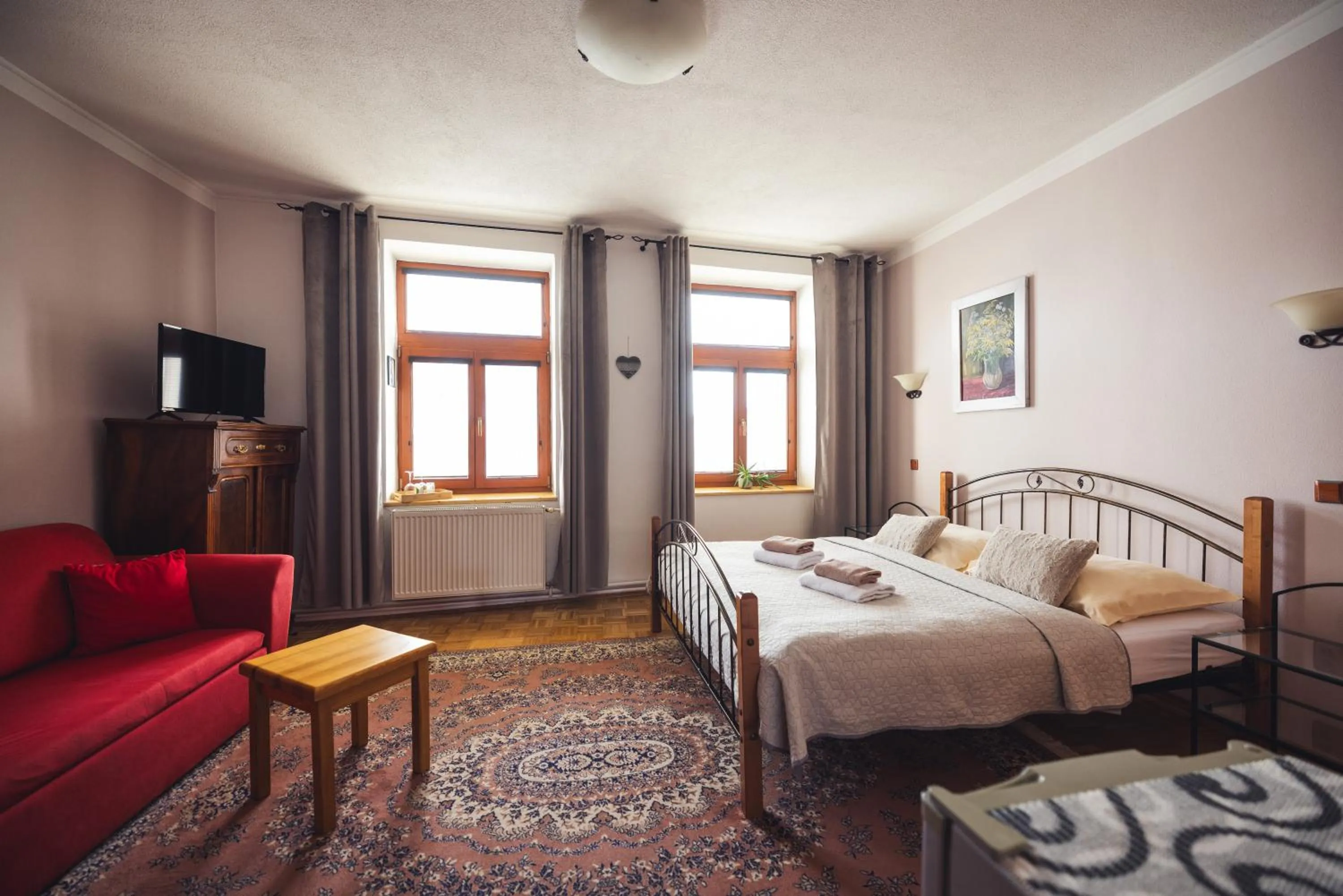 Bed in Penzion U Papoušků