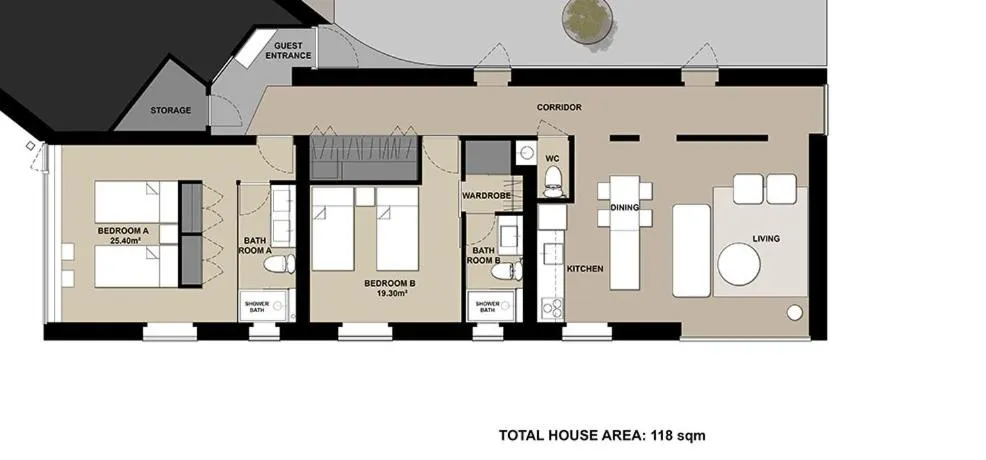 Floor plan in Puffin by H2 Life