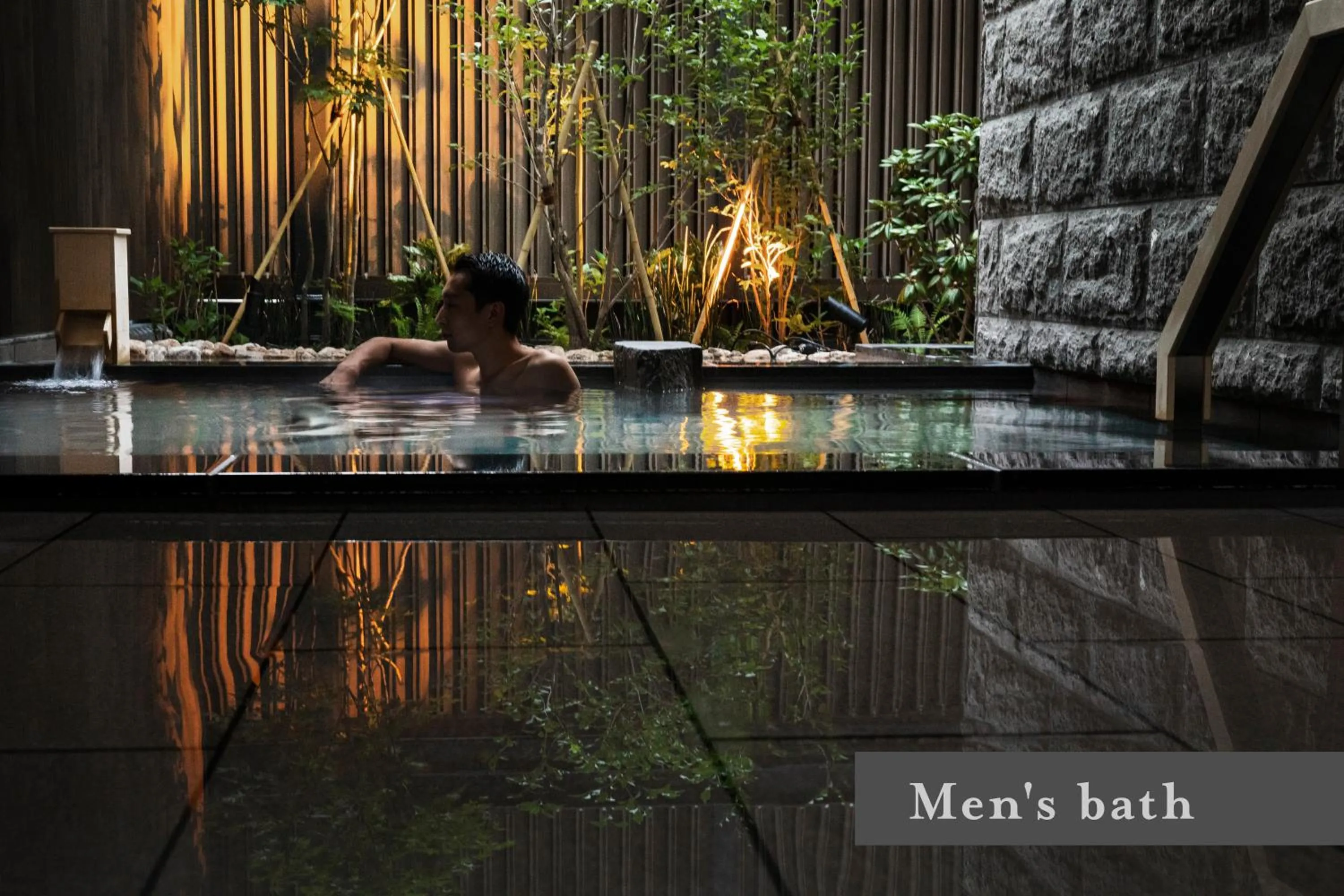 Hot Spring Bath in ONSEN RYOKAN Yuen Sapporo