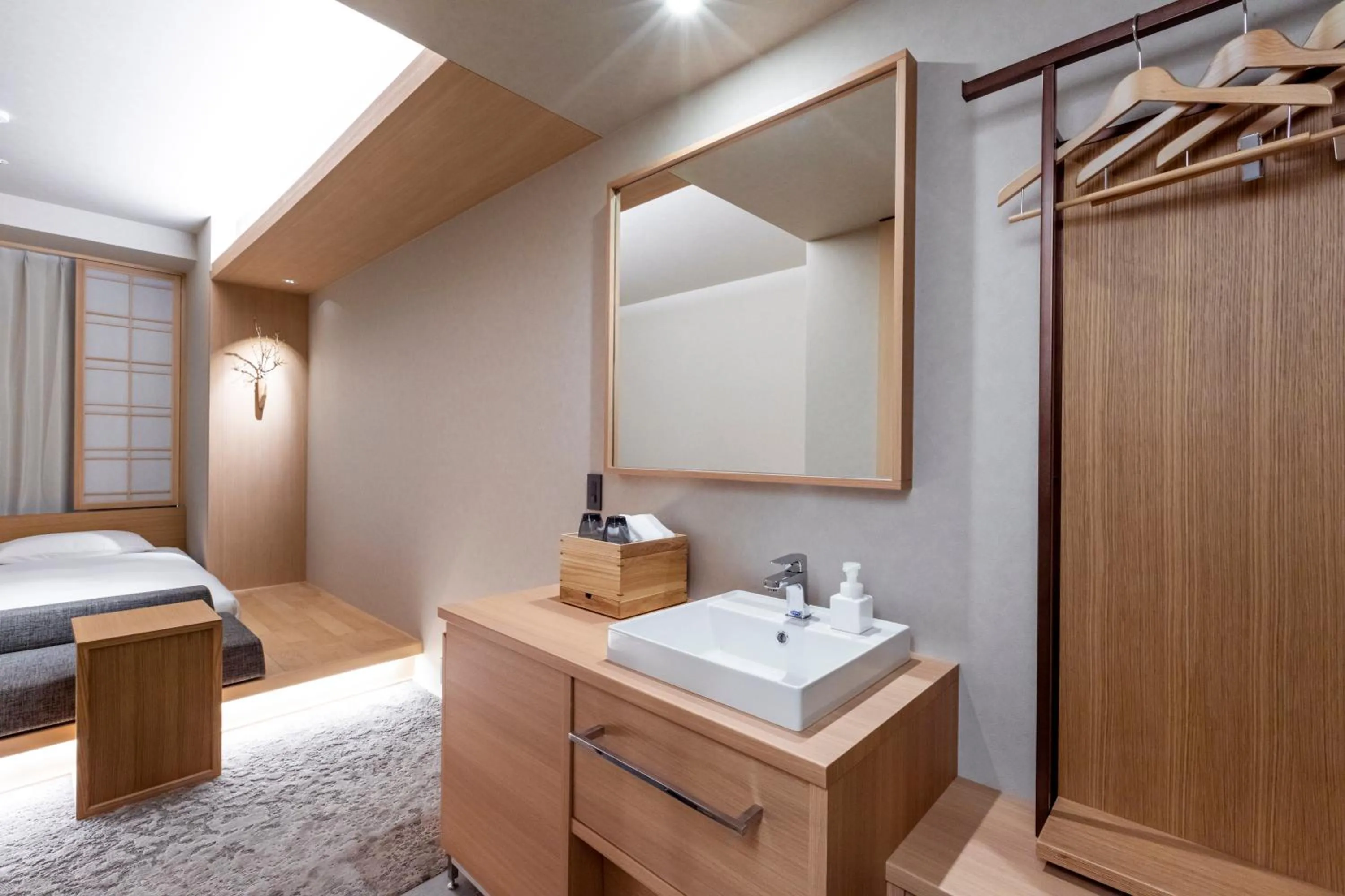 Photo of the whole room, Bed in ONSEN RYOKAN Yuen Sapporo