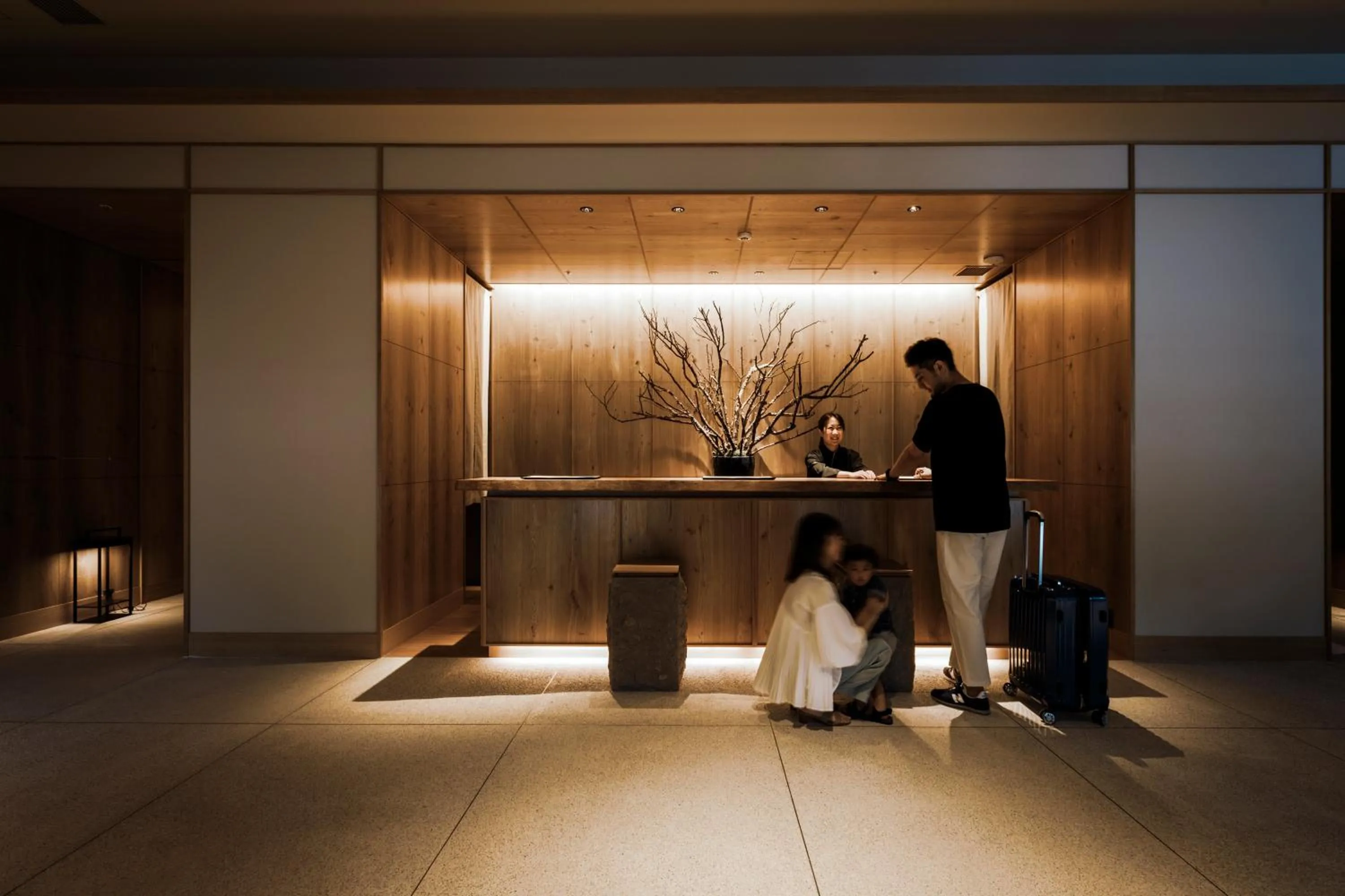 Lobby or reception in ONSEN RYOKAN Yuen Sapporo