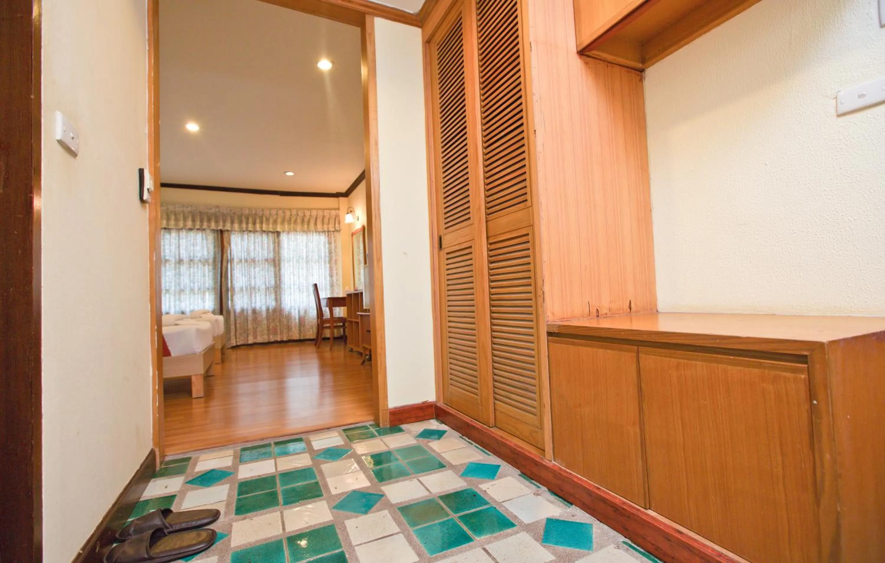 Bed in Muaklek Paradise Resort