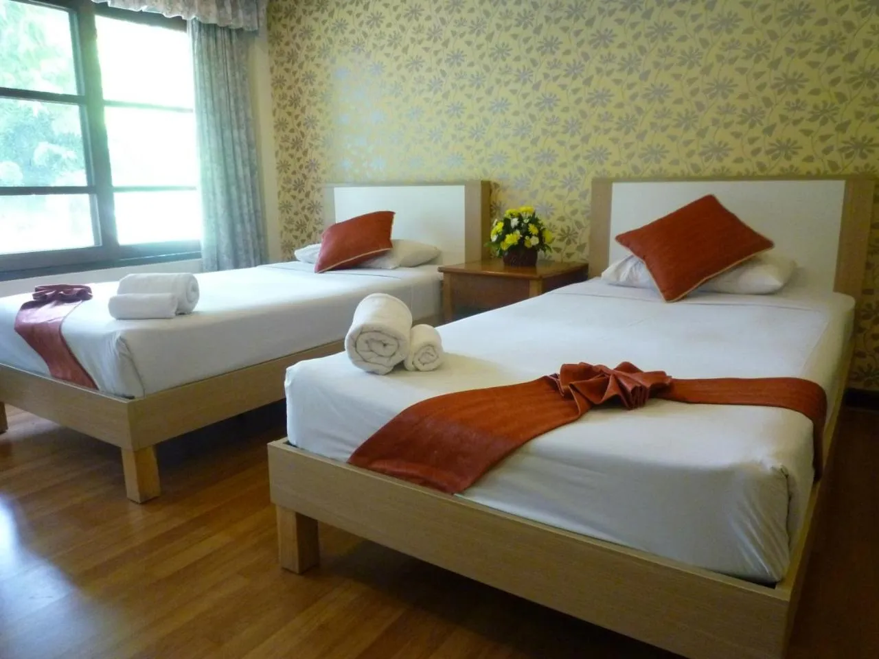 Bed in Muaklek Paradise Resort