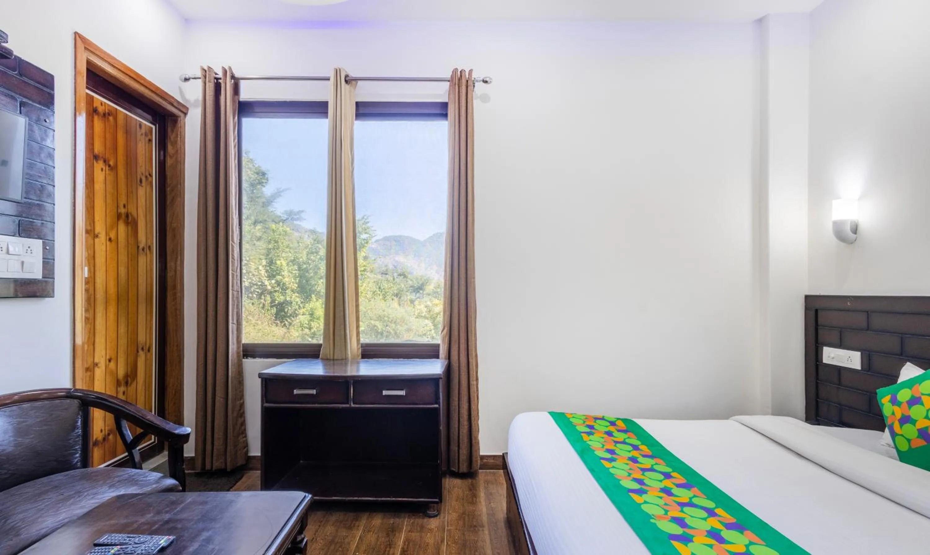 Bedroom, Bed in Treebo Anjukul