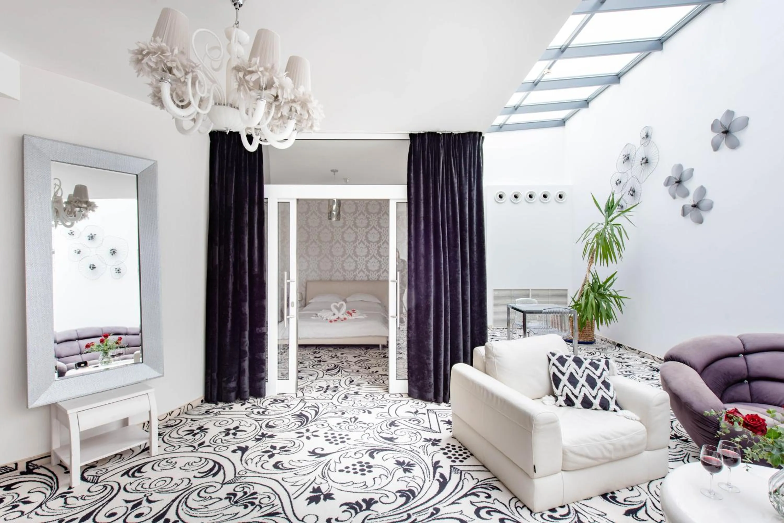 Seating area in Hotel Lenart