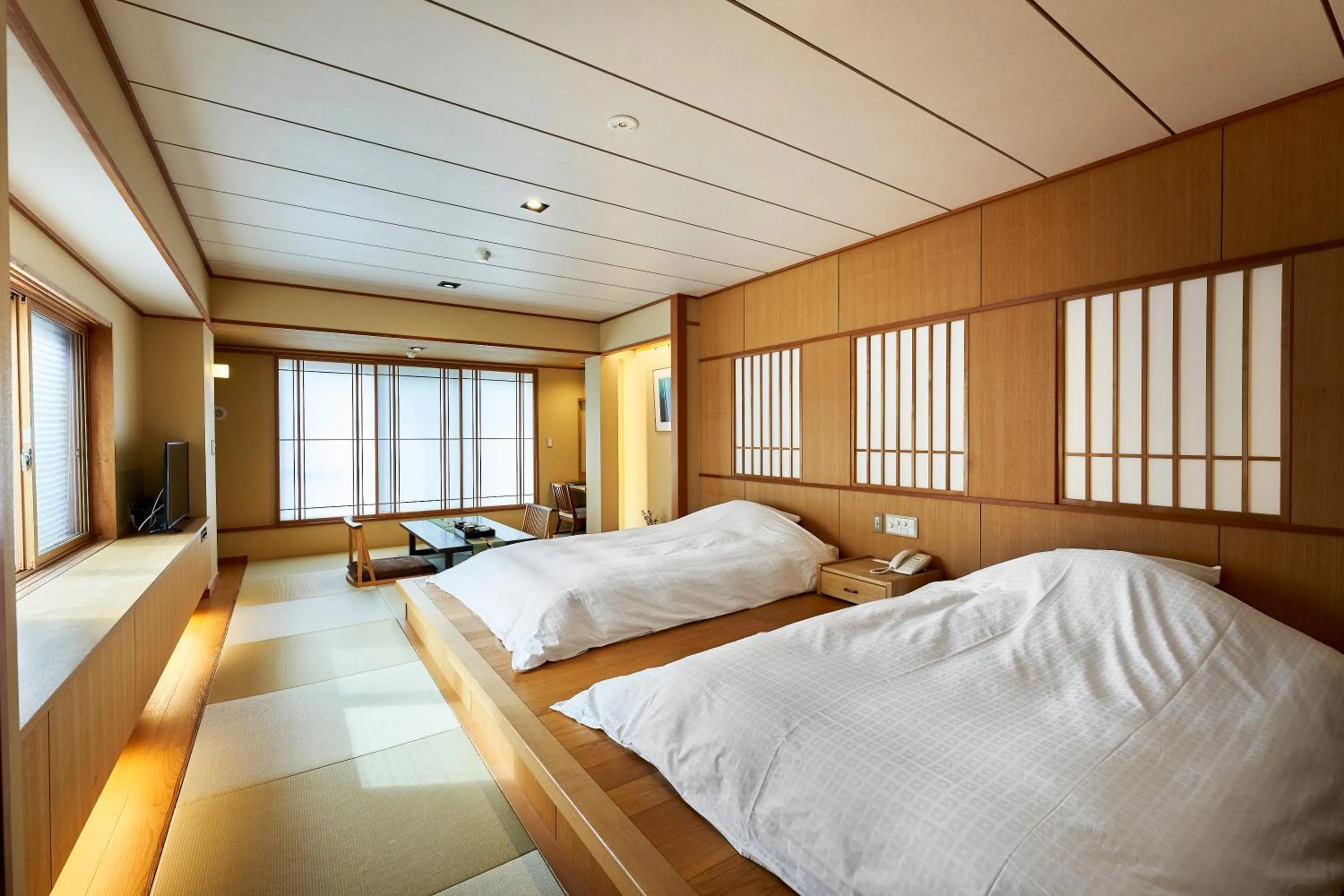 Bed in Tamaya Ryokan