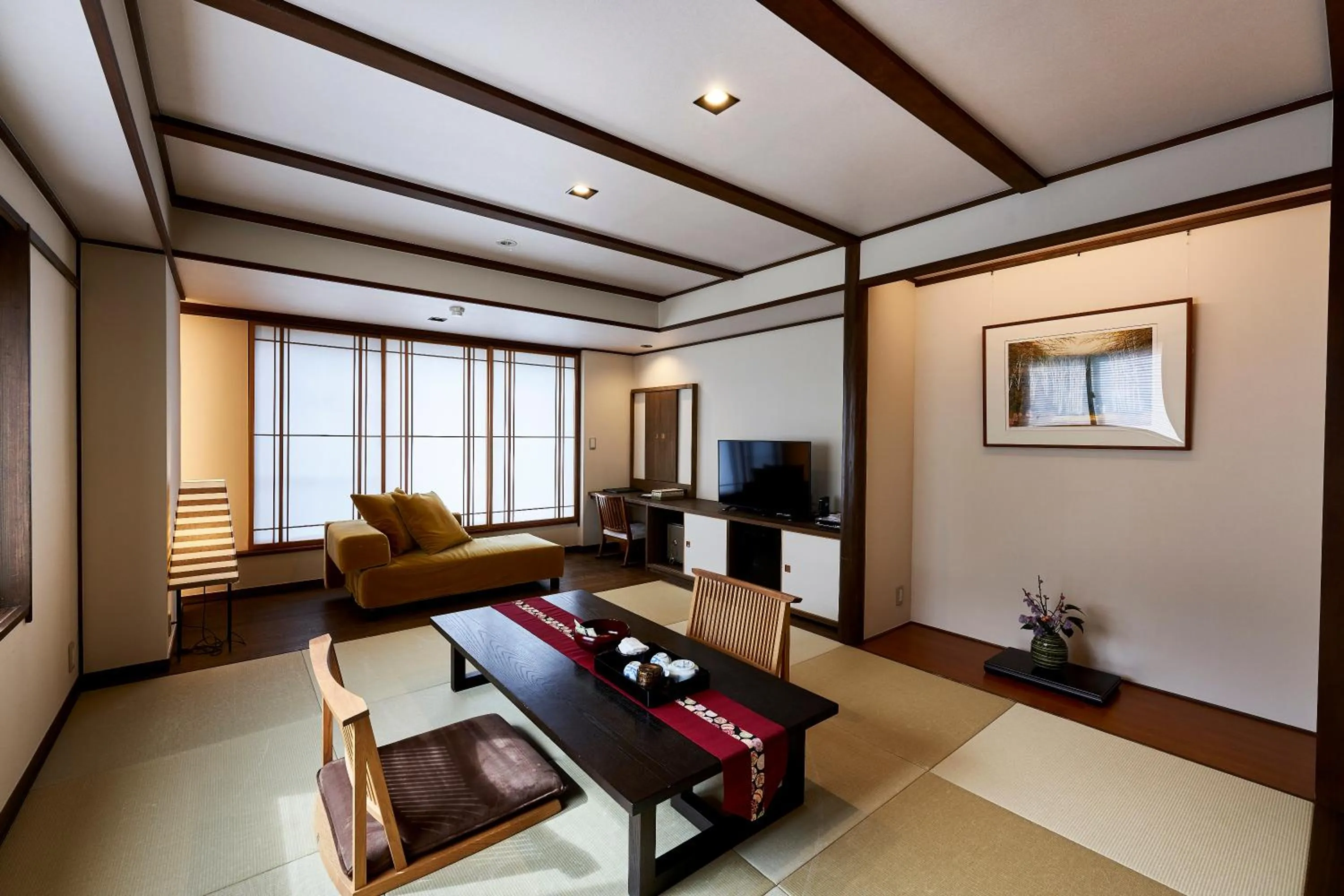 Living room in Tamaya Ryokan