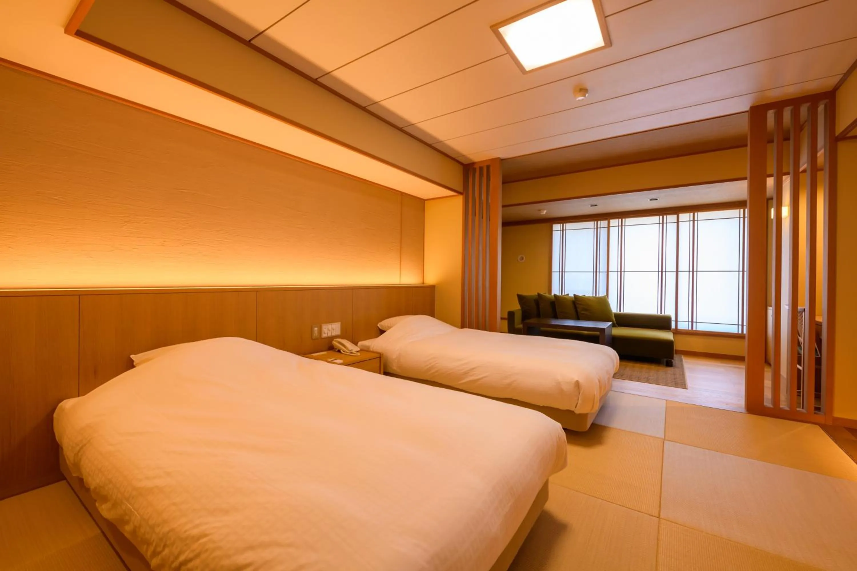 Bed in Tamaya Ryokan