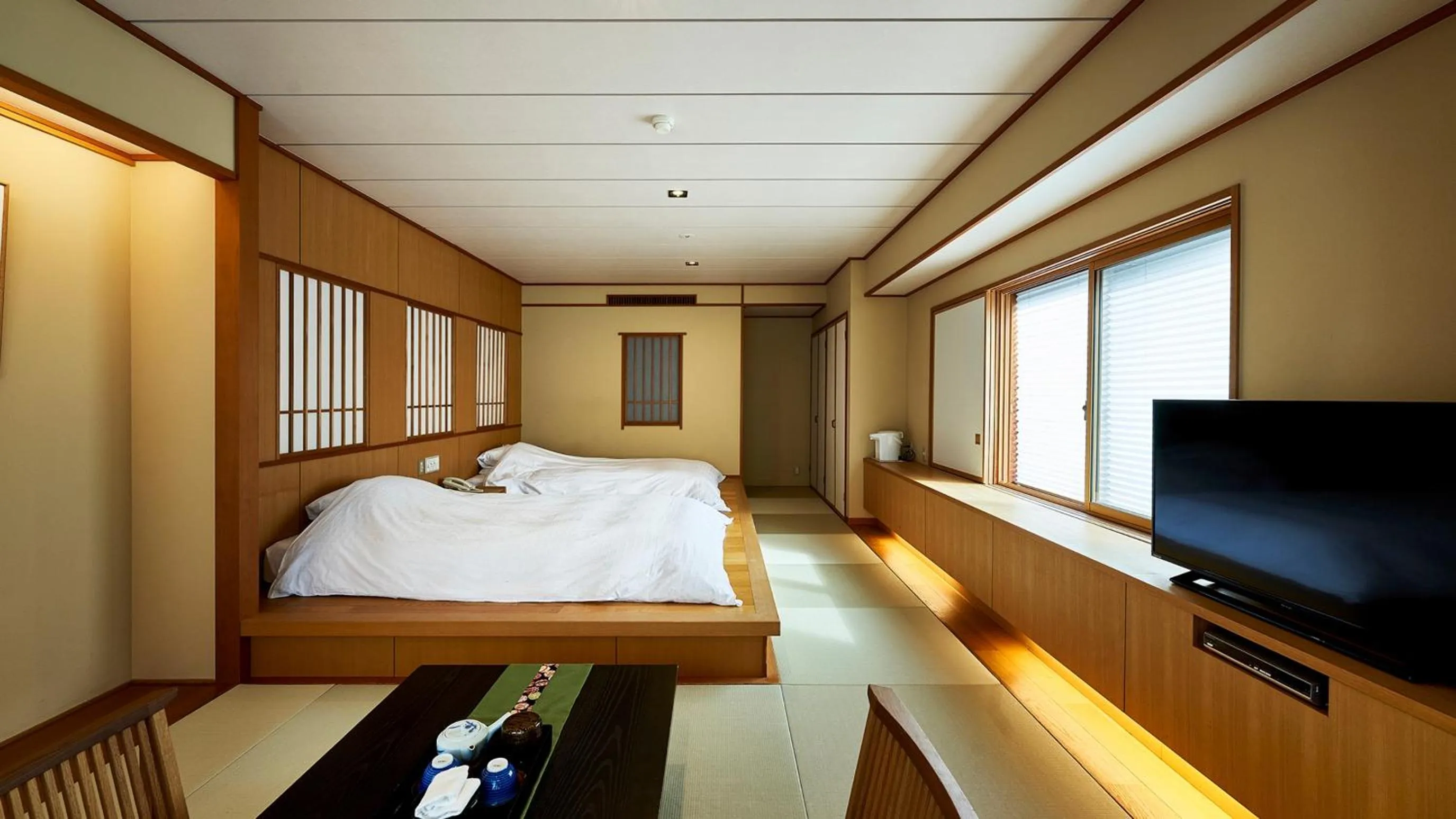 Bed in Tamaya Ryokan