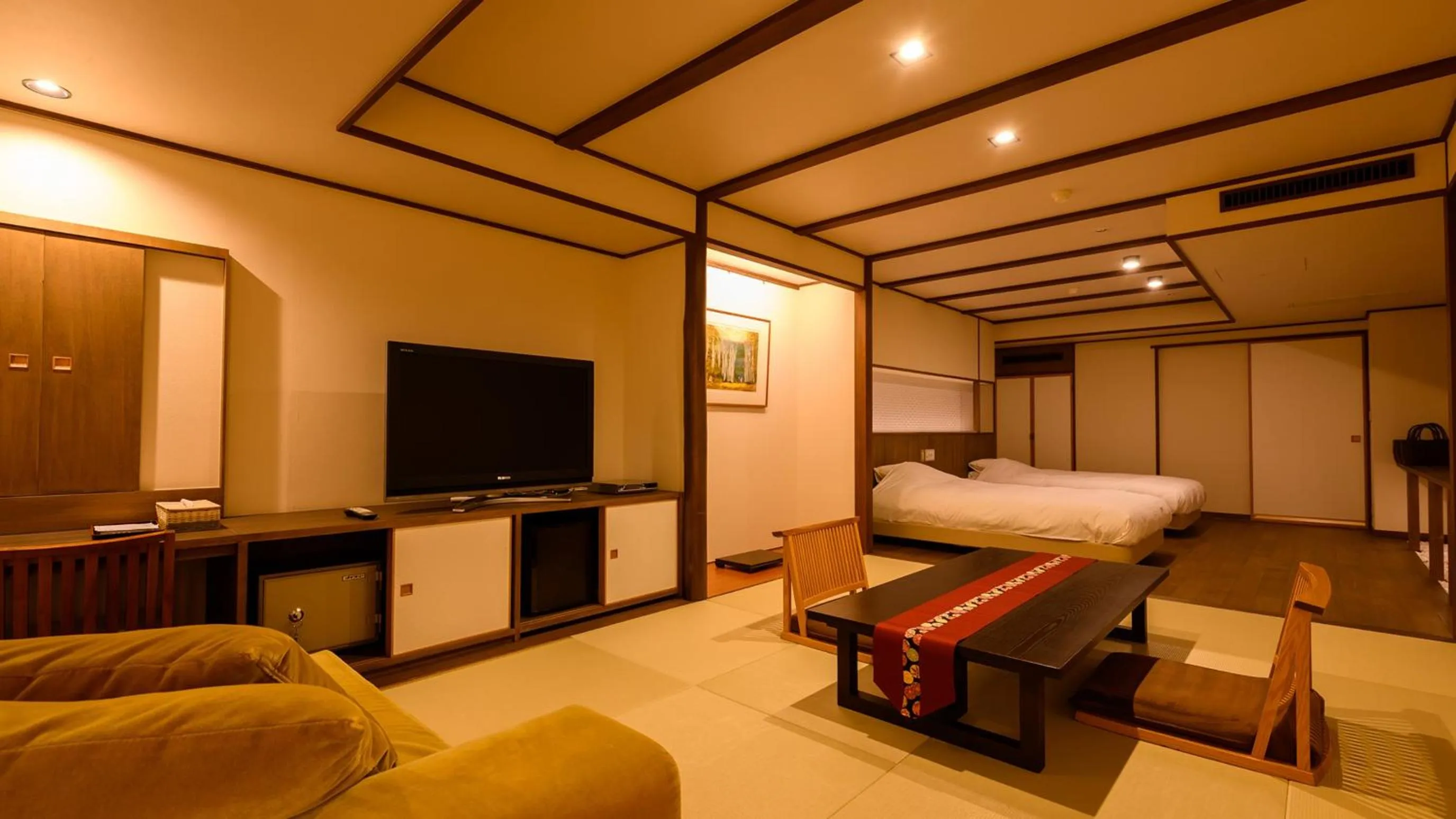 Bed in Tamaya Ryokan