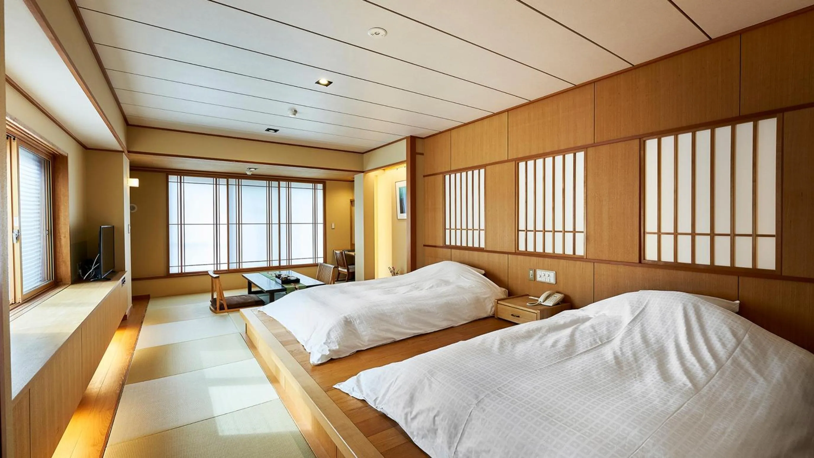 Bed in Tamaya Ryokan