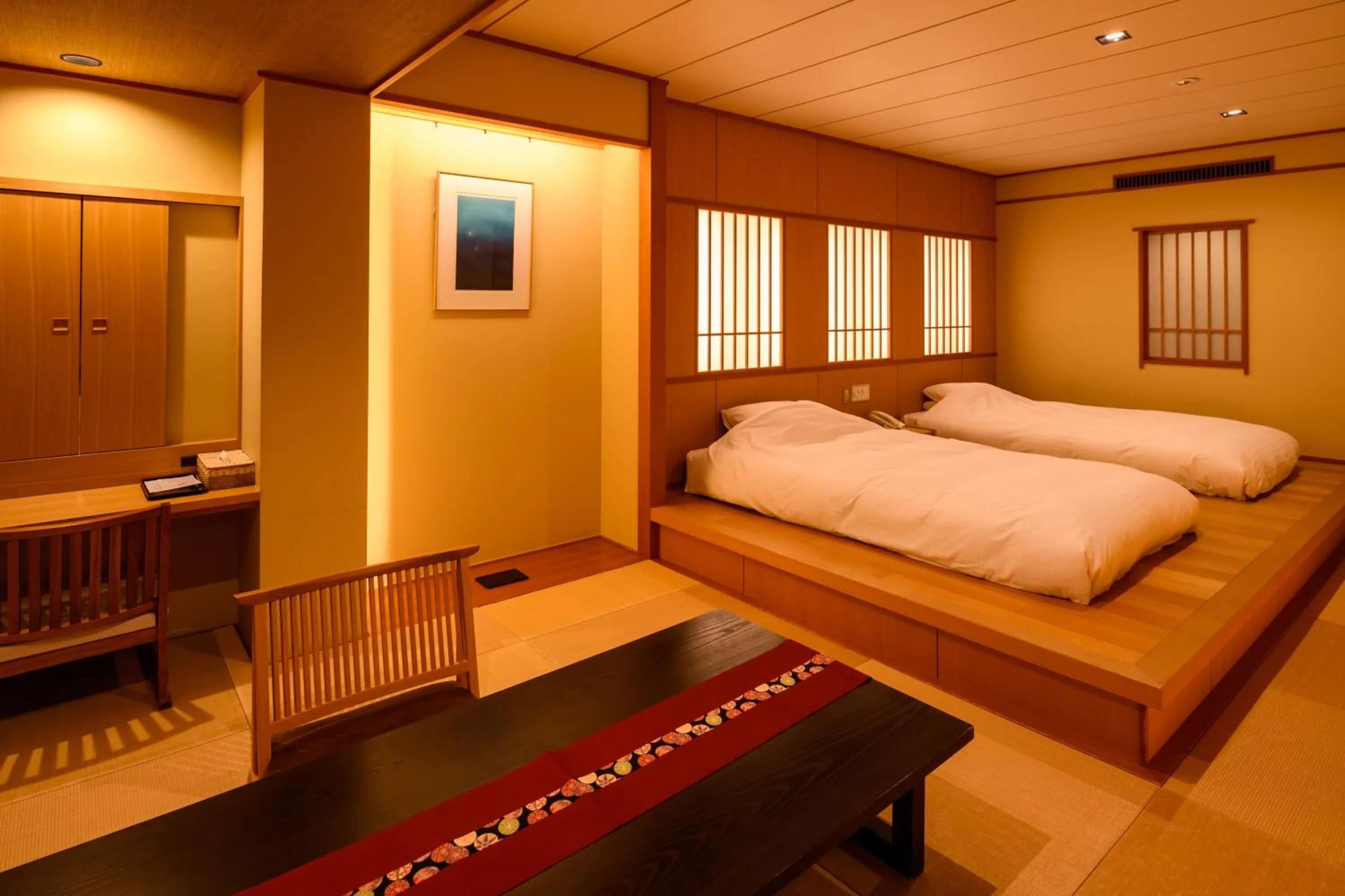 Bed in Tamaya Ryokan