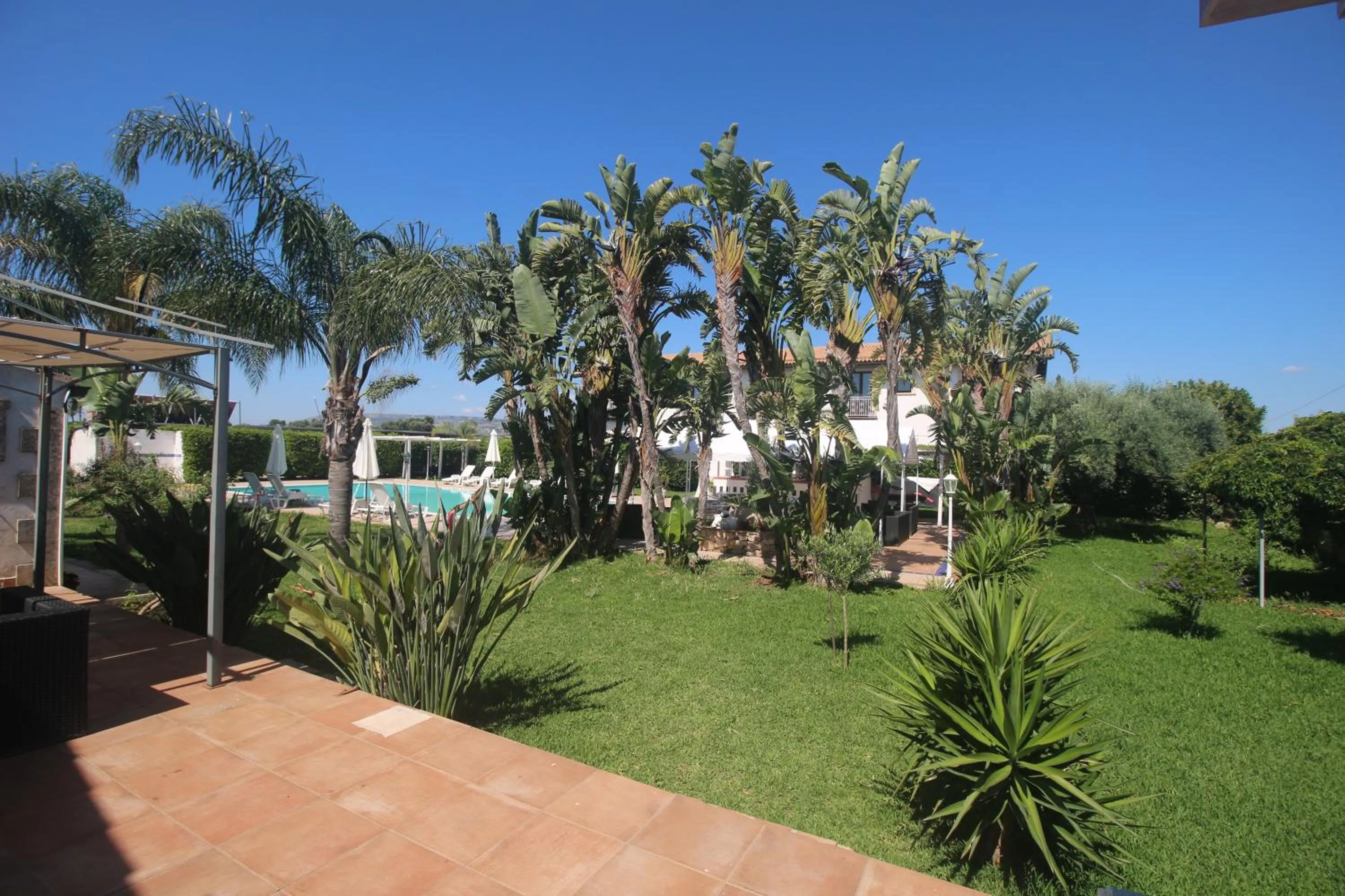 Garden view in Aranceto Hotel