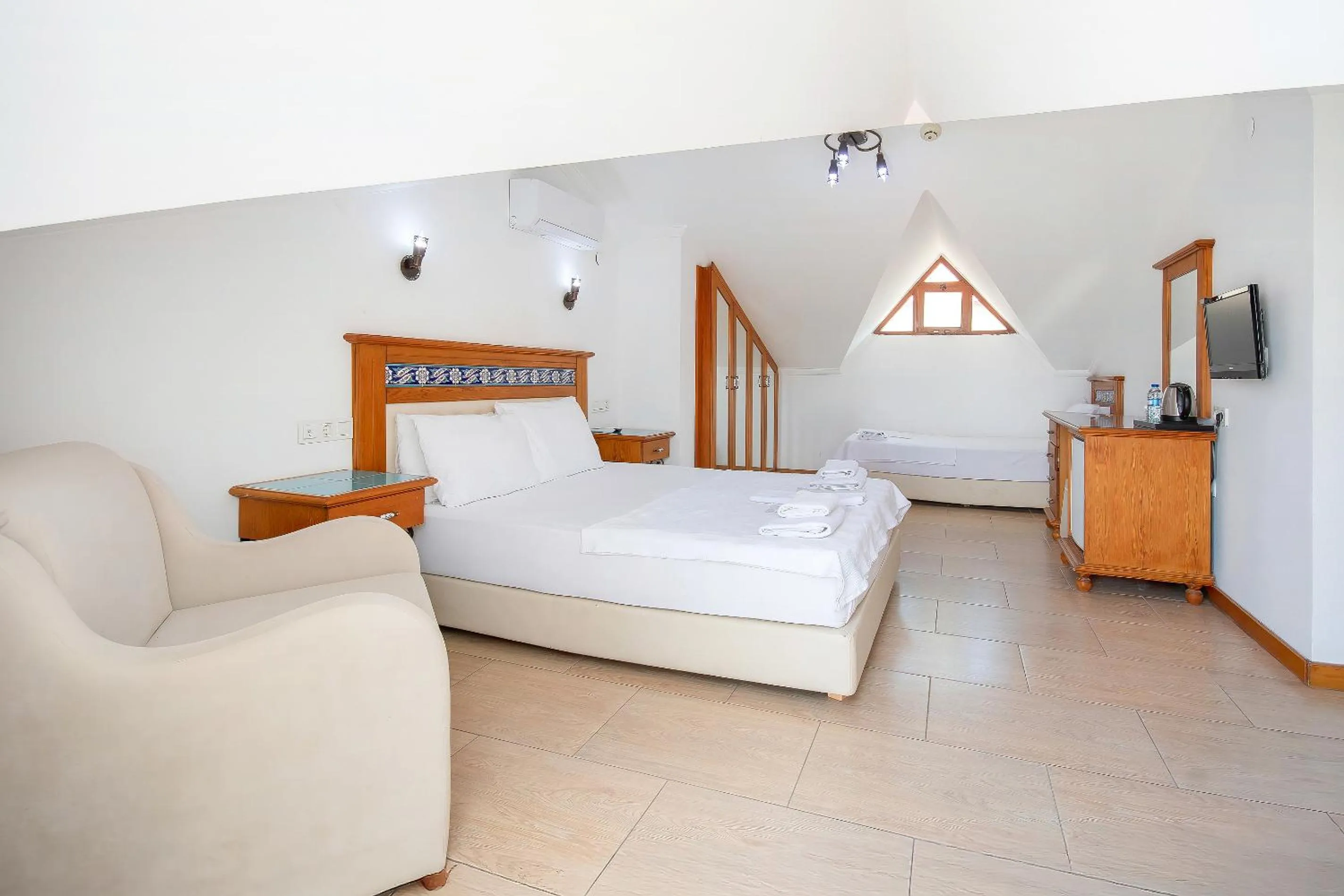 Bed in Datca Kilic Hotel