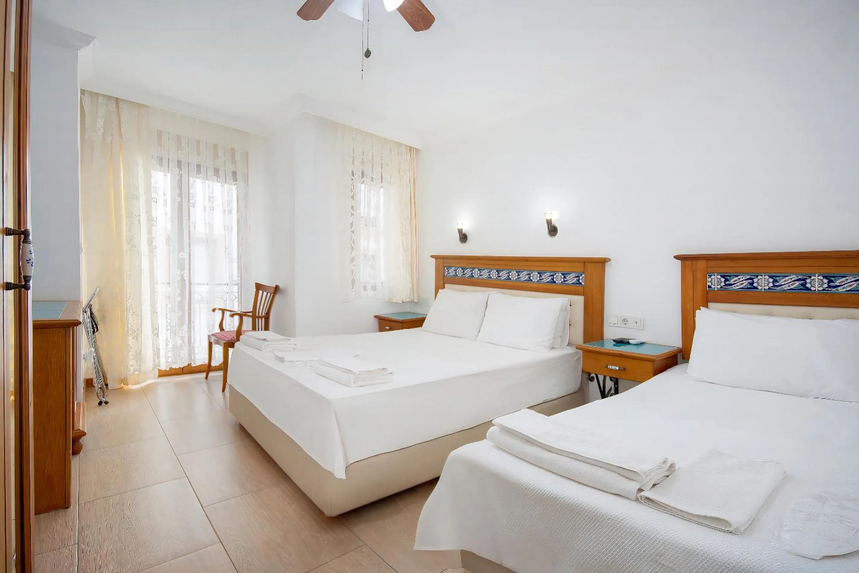 Bed in Datca Kilic Hotel