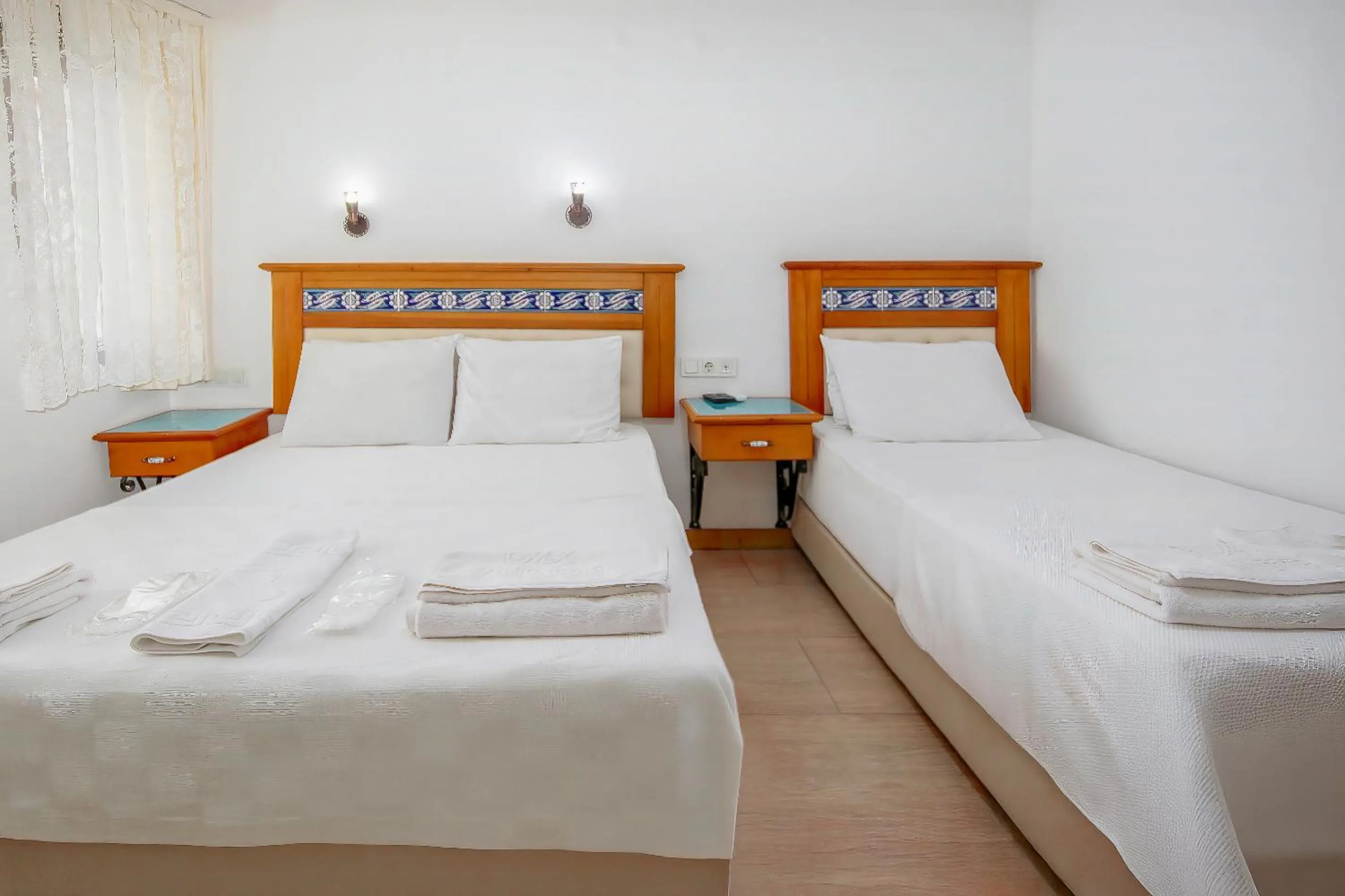 Bed in Datca Kilic Hotel