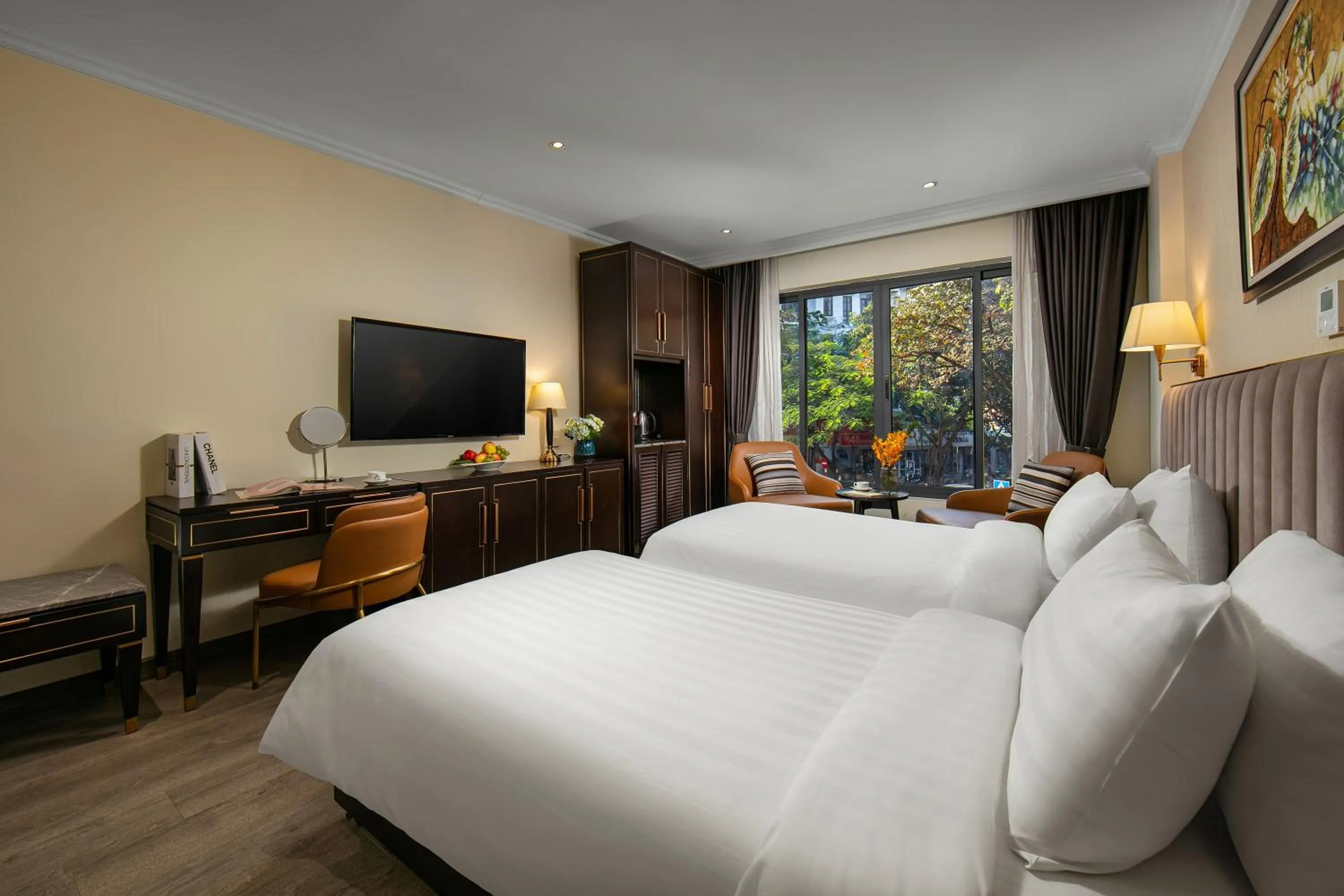 Bed in San Palace Hotel & Rooftop