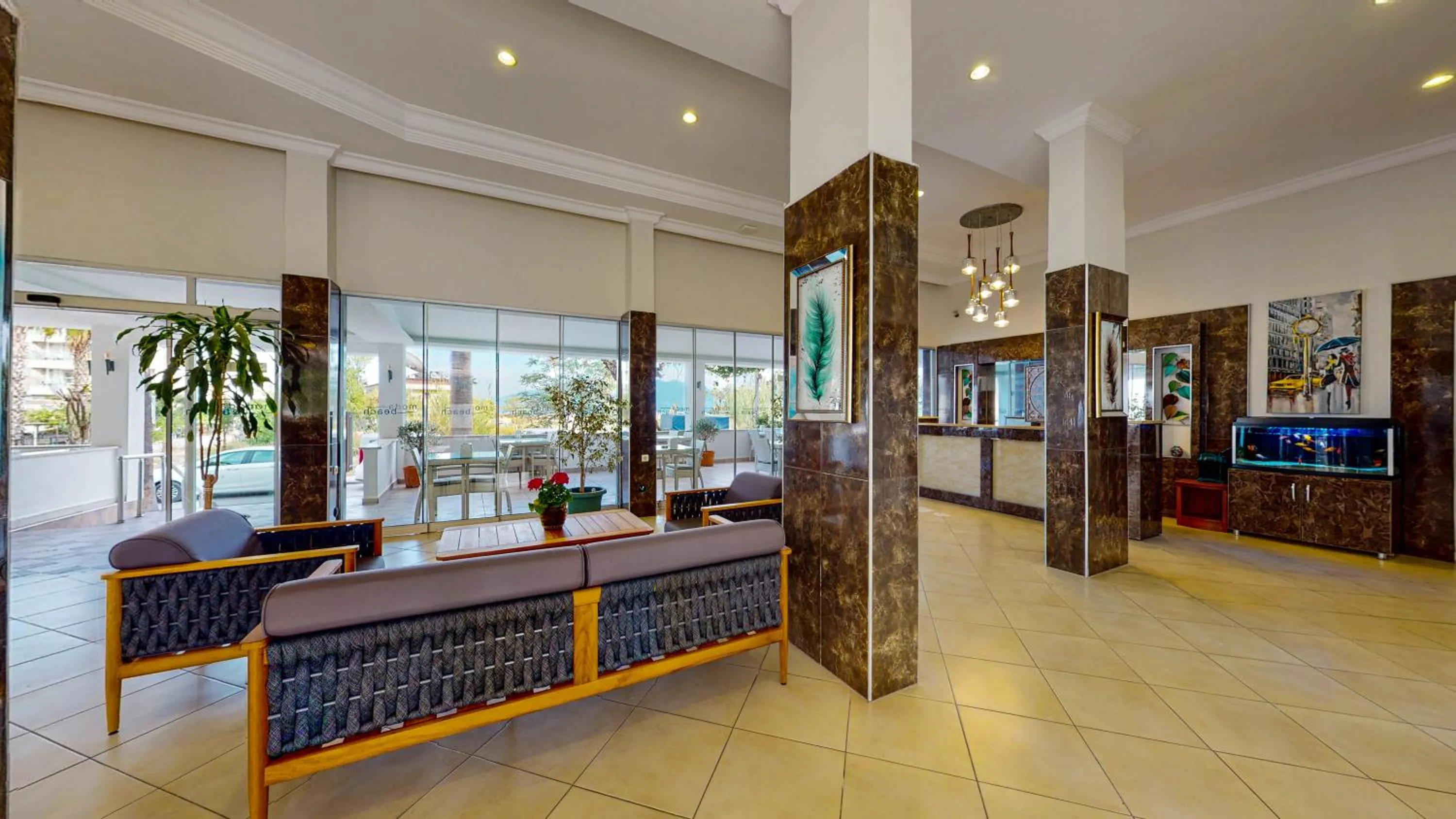 Lobby or reception in Moda Beach Hotel