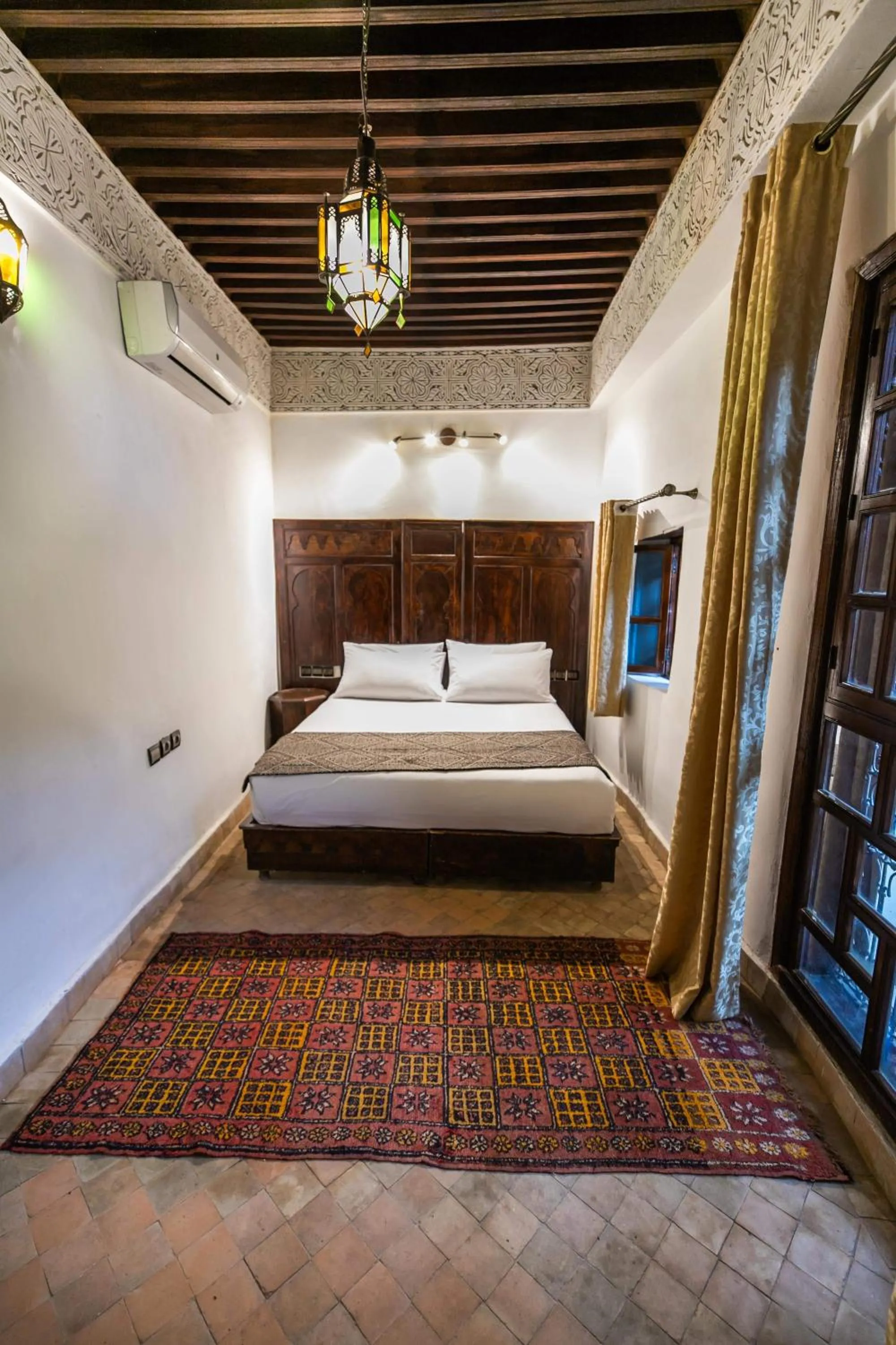 Bed in Riad Fes Aicha & SPA