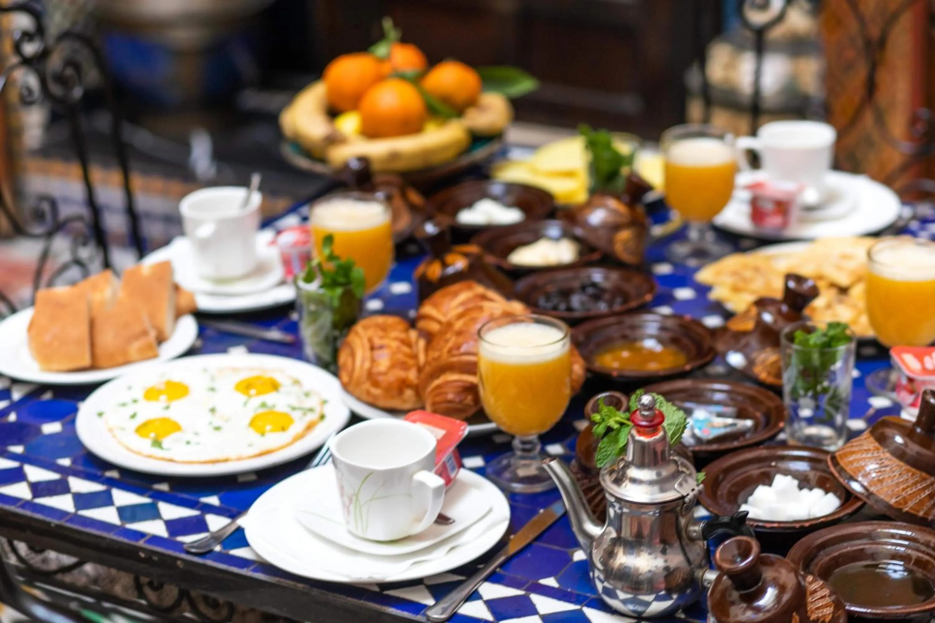 Food and drinks in Riad Fes Aicha & SPA