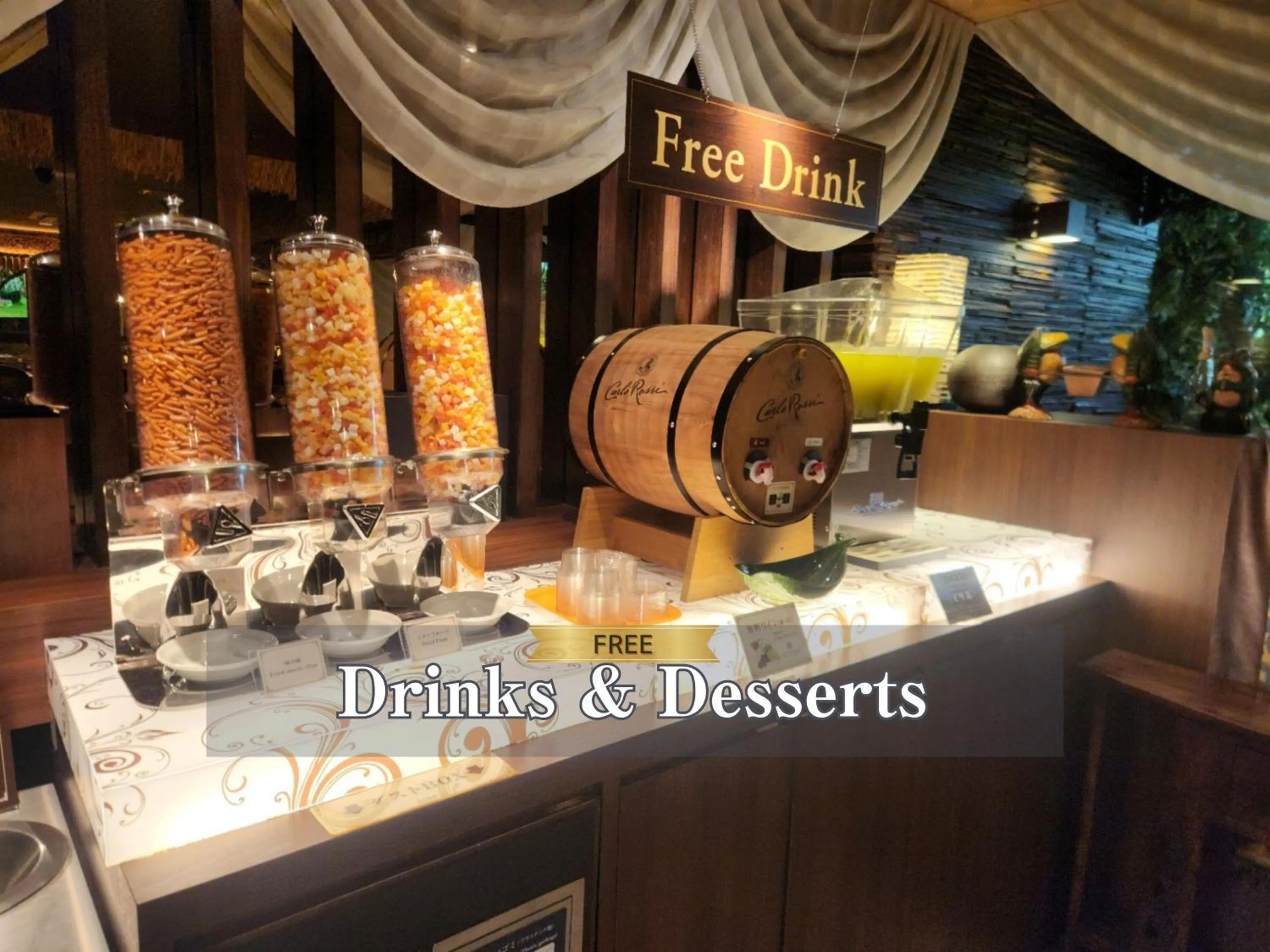 Food and drinks in Hotel Balian Resort Shinjuku Honten
