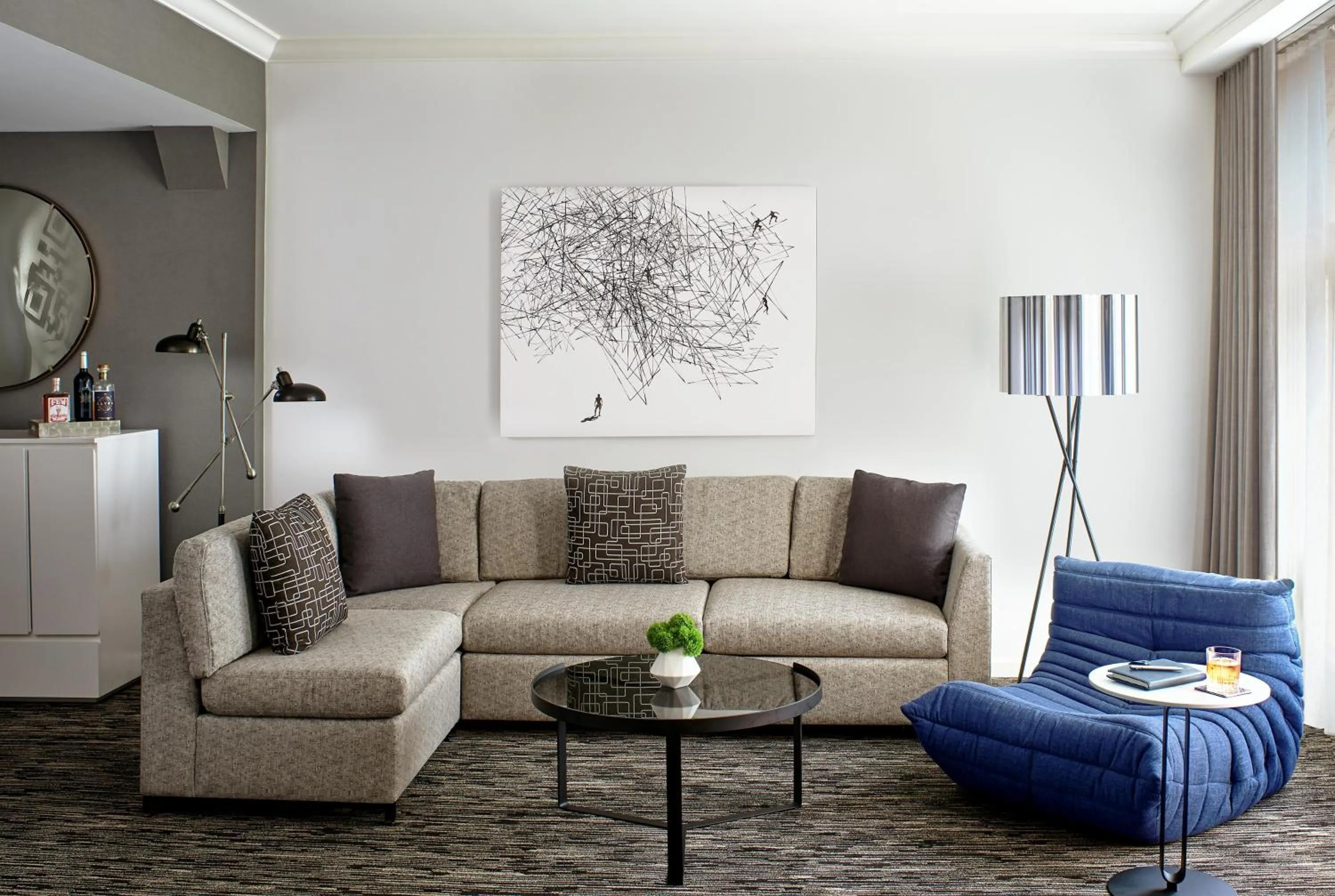 Living room in Hotel Zelos San Francisco