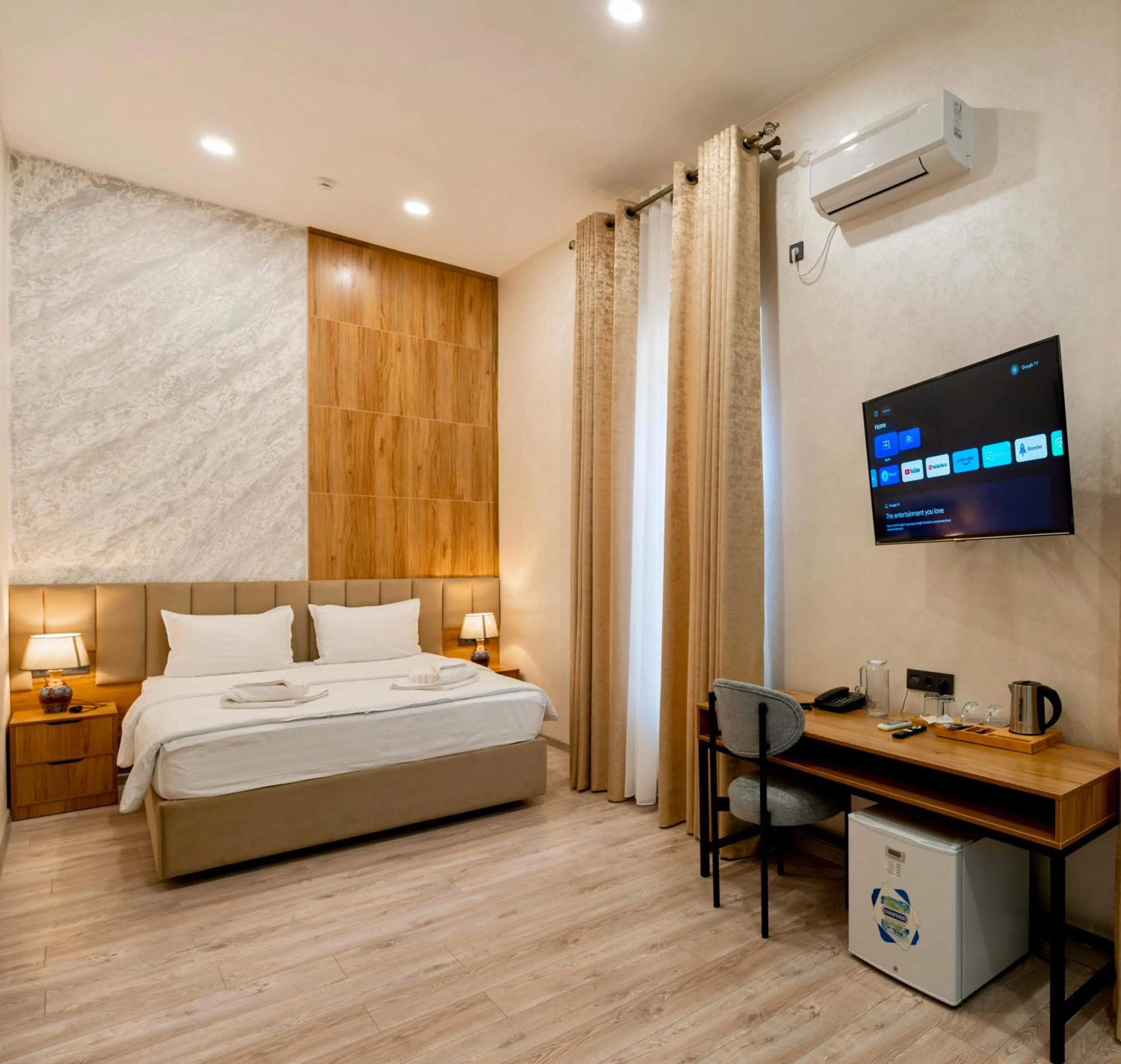 Bed in Hotel Malika Bukhara