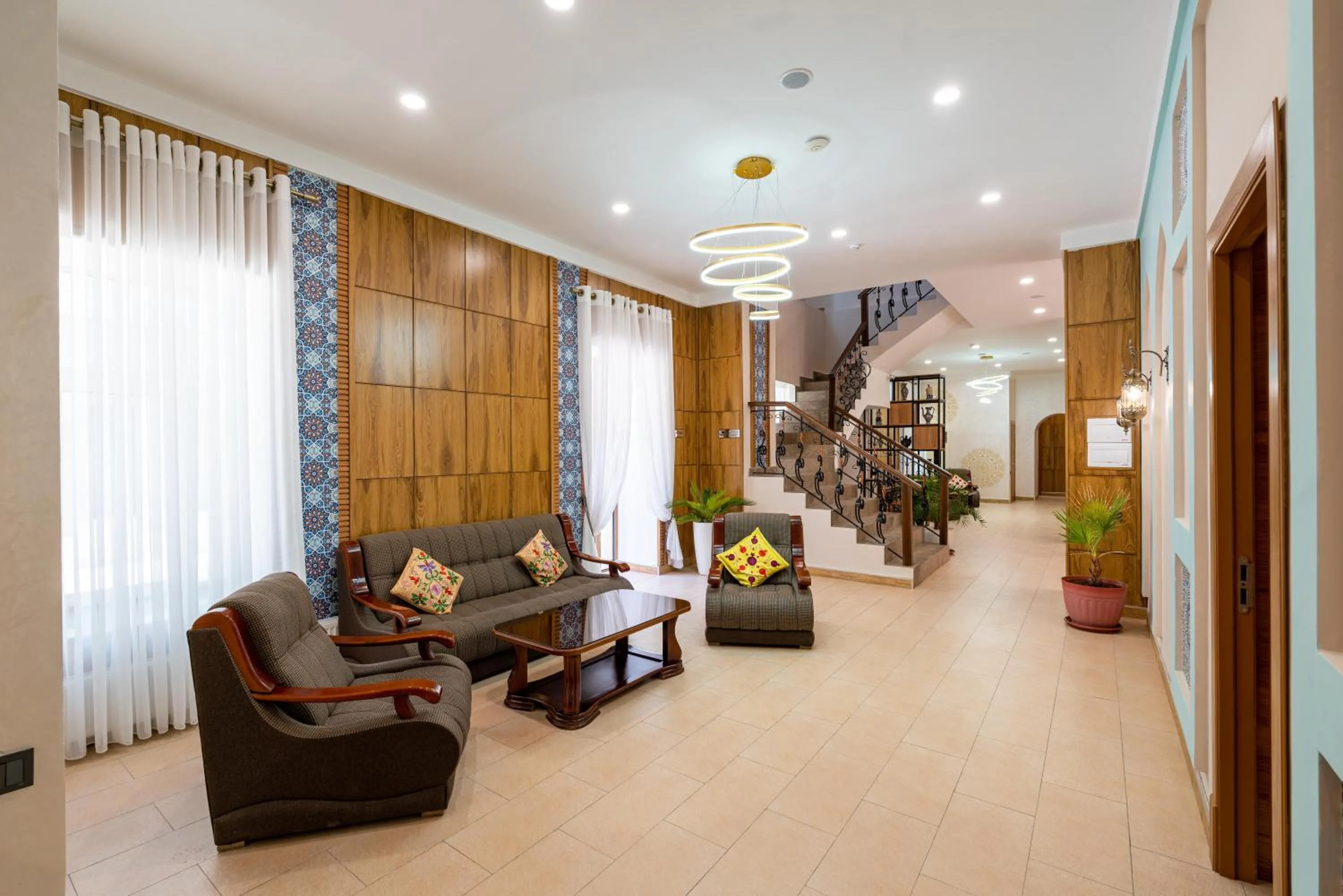 Seating area in Hotel Malika Bukhara