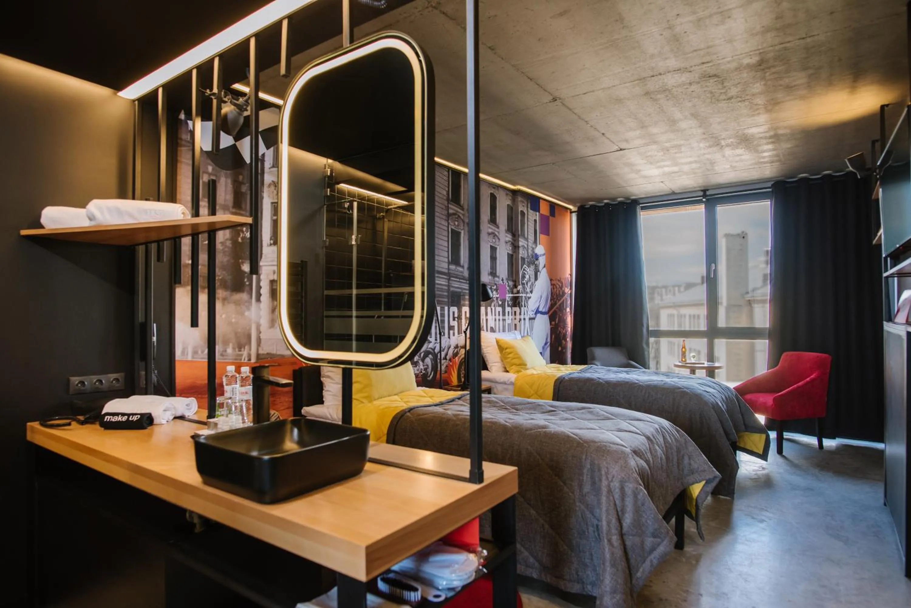 Bedroom, Bed in !FEST Hotel