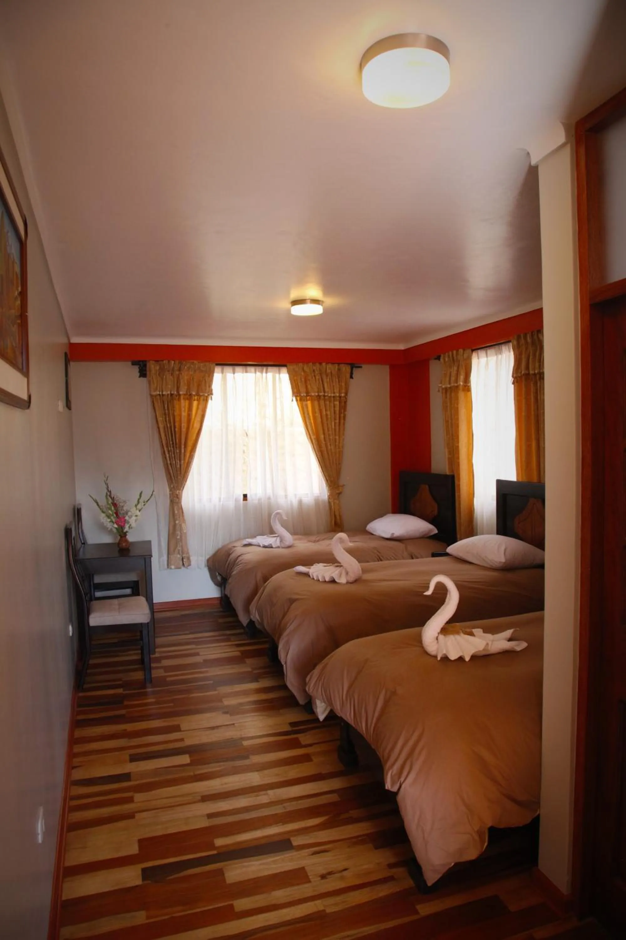 Bed in Tunupa Lodge Hotel