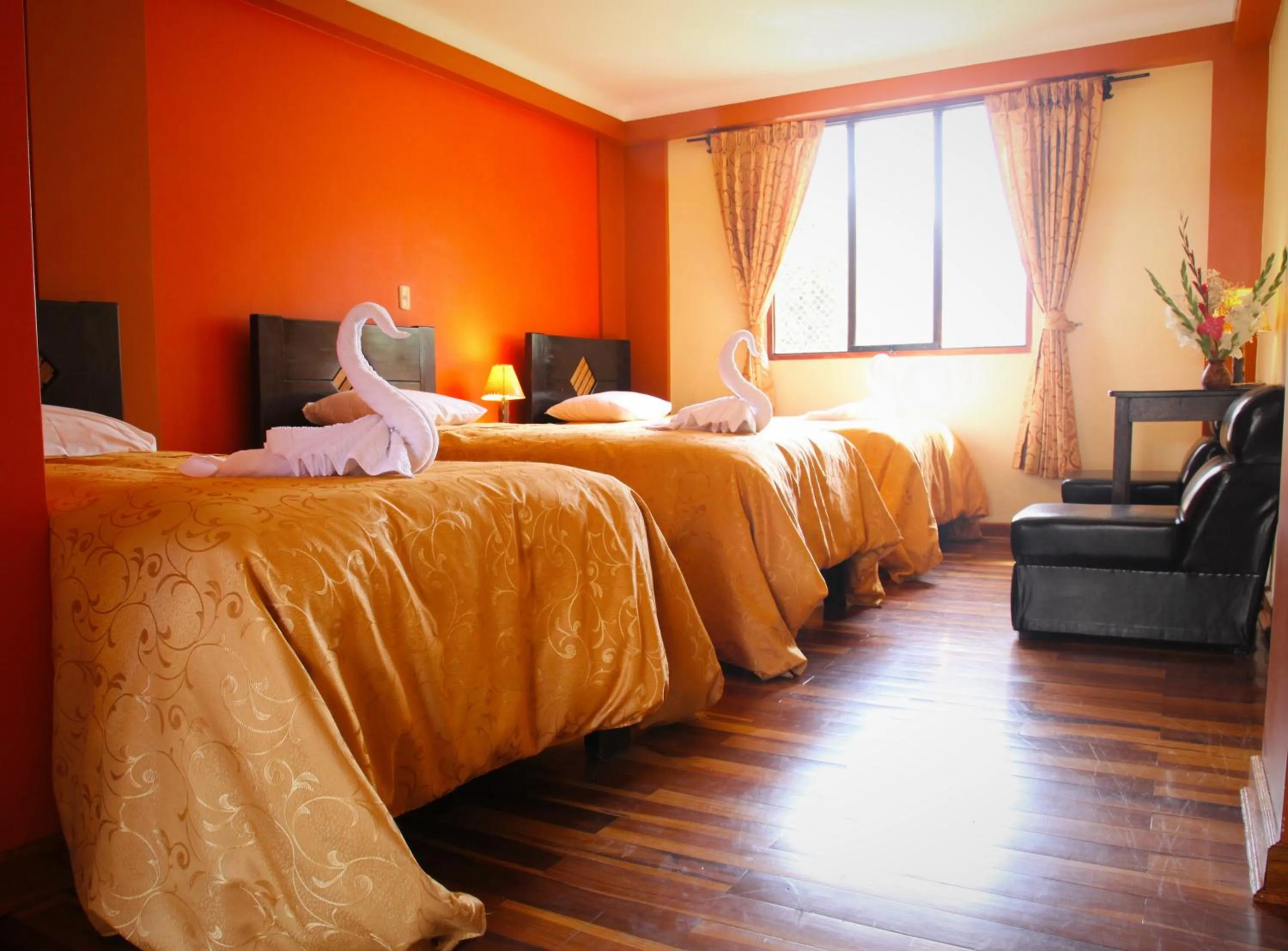 Bed in Tunupa Lodge Hotel