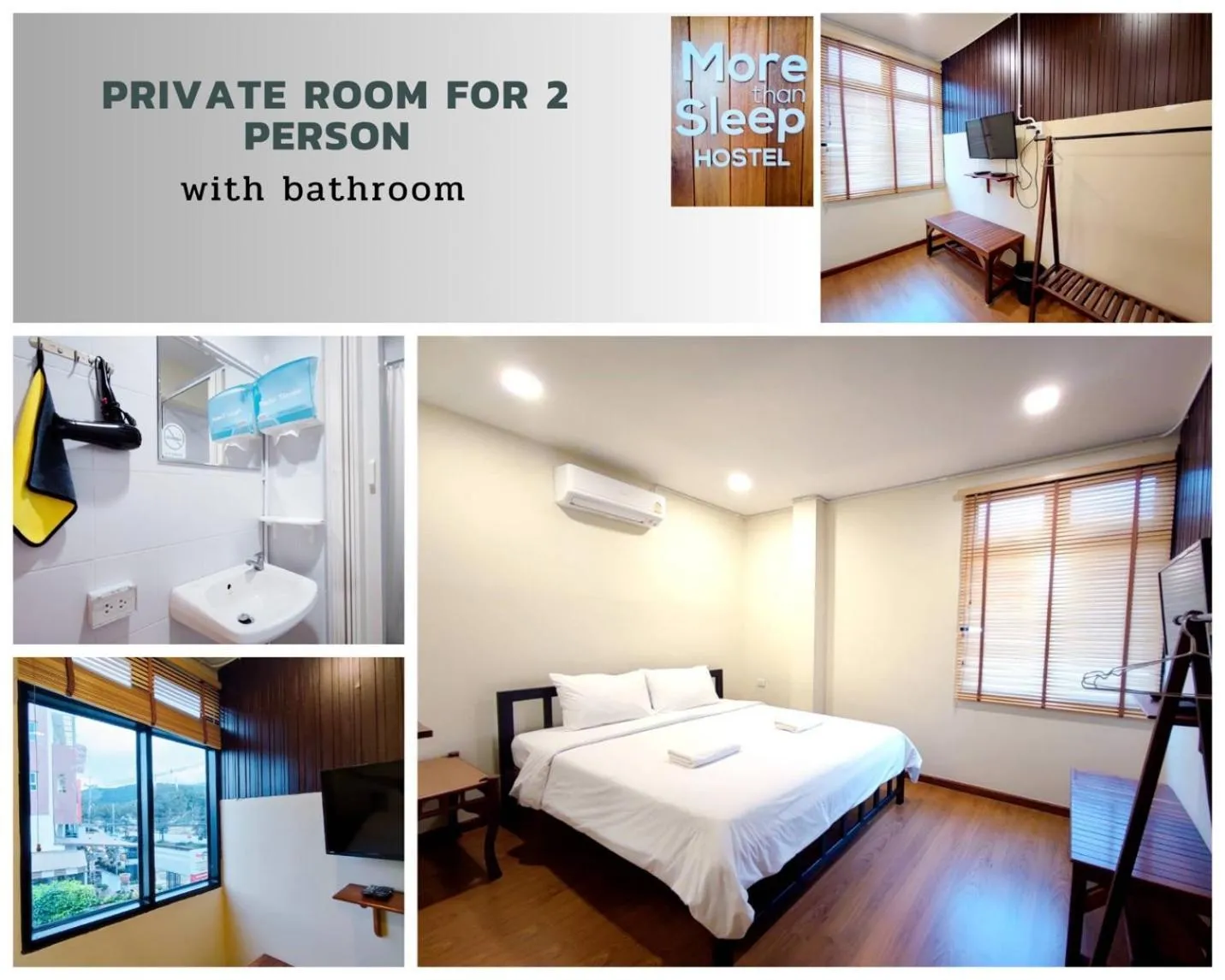 Bed in More than Sleep Hostel Pak Chong-Khao yai