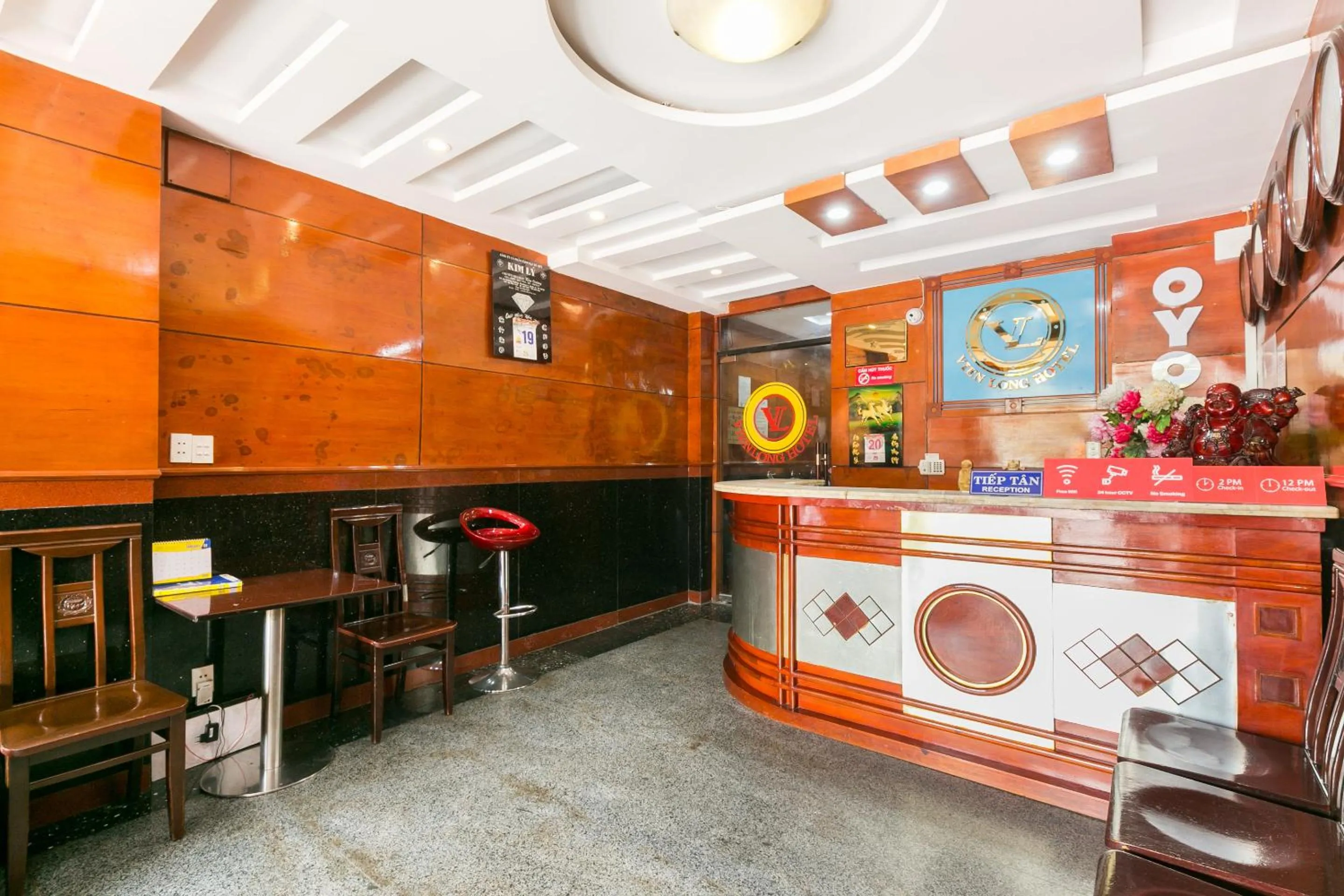Lobby or reception in NGAN HA Hotel