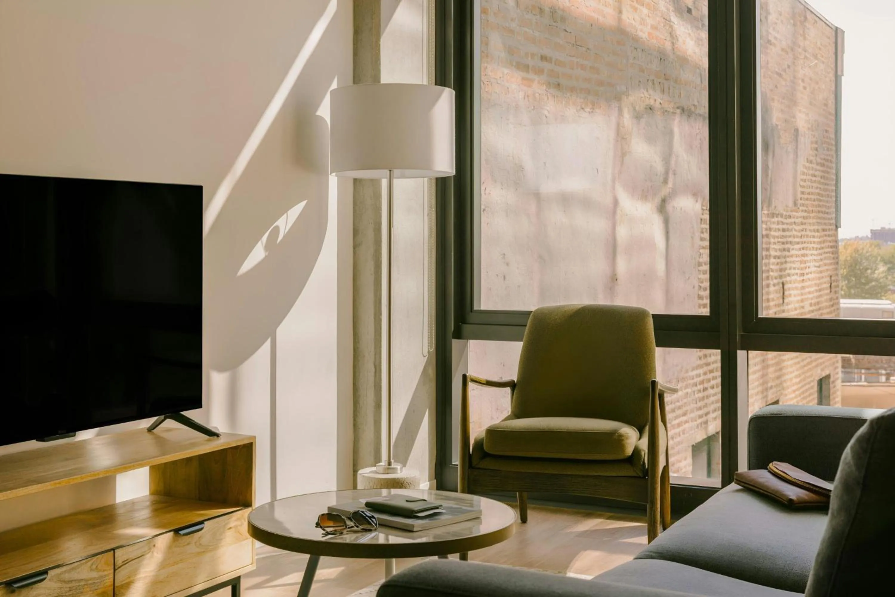 Living room in Sonder by Marriott Bonvoy South Wabash Apartments South Loop