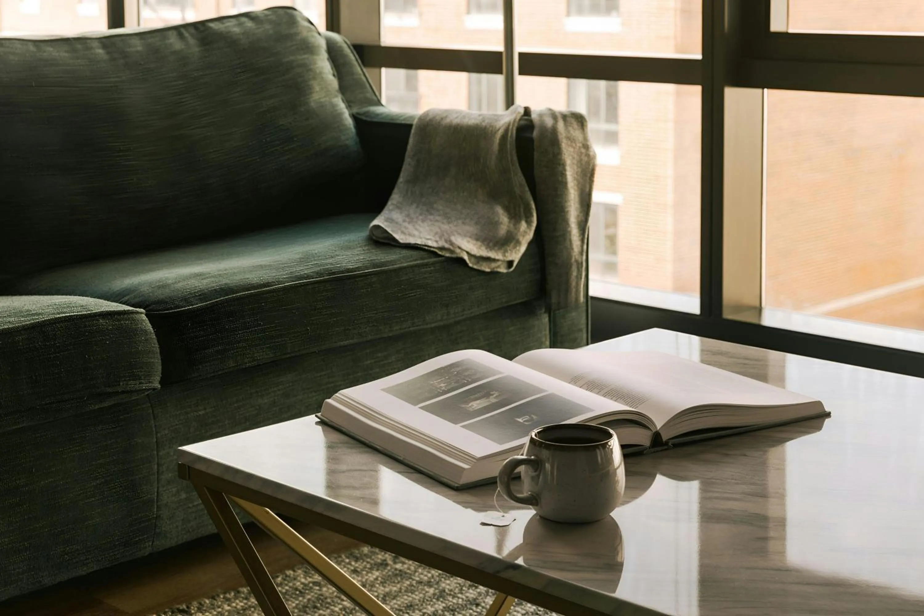 Living room in Sonder by Marriott Bonvoy South Wabash Apartments South Loop