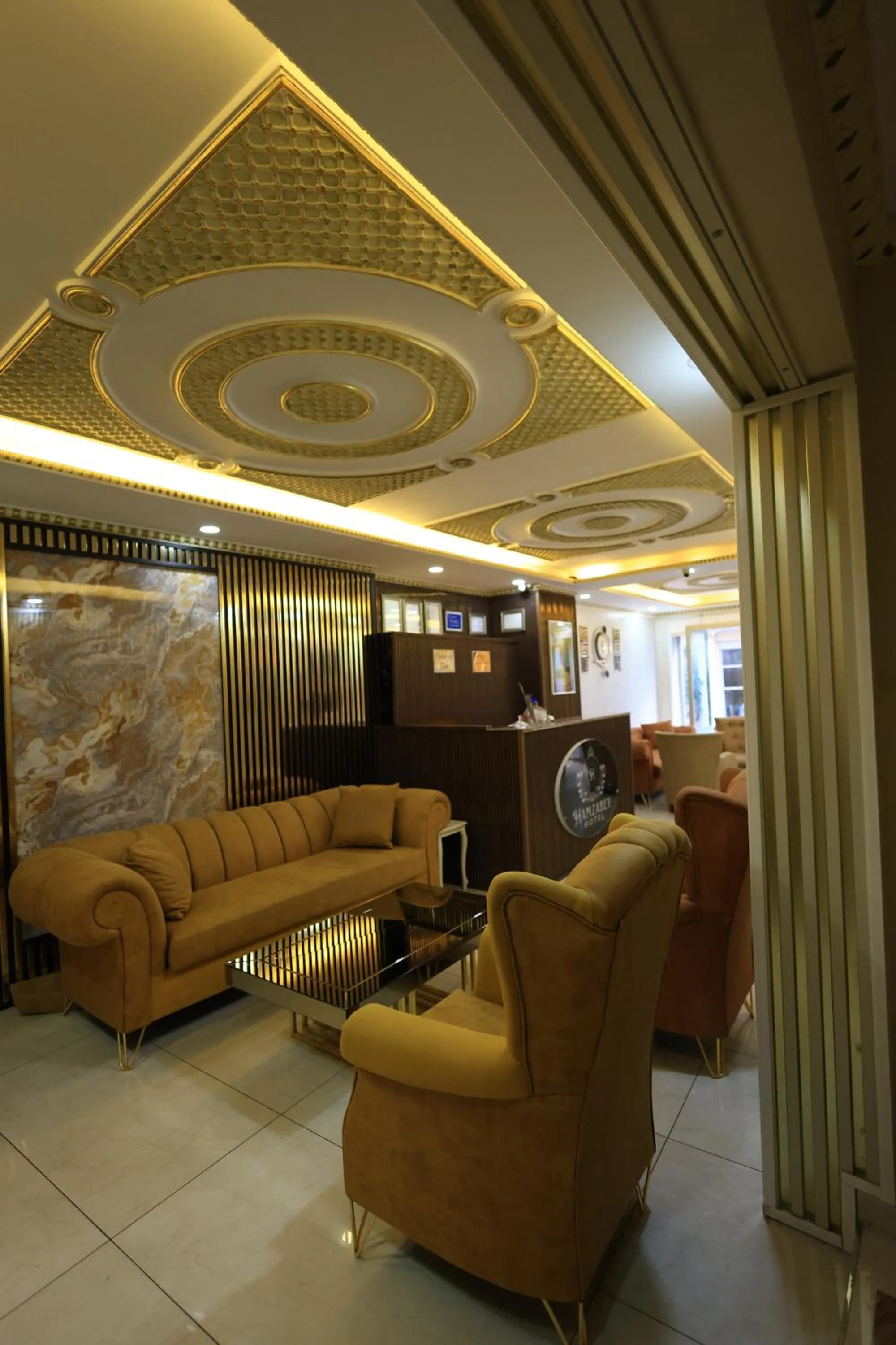 Lobby or reception in HamzaBey Hotel