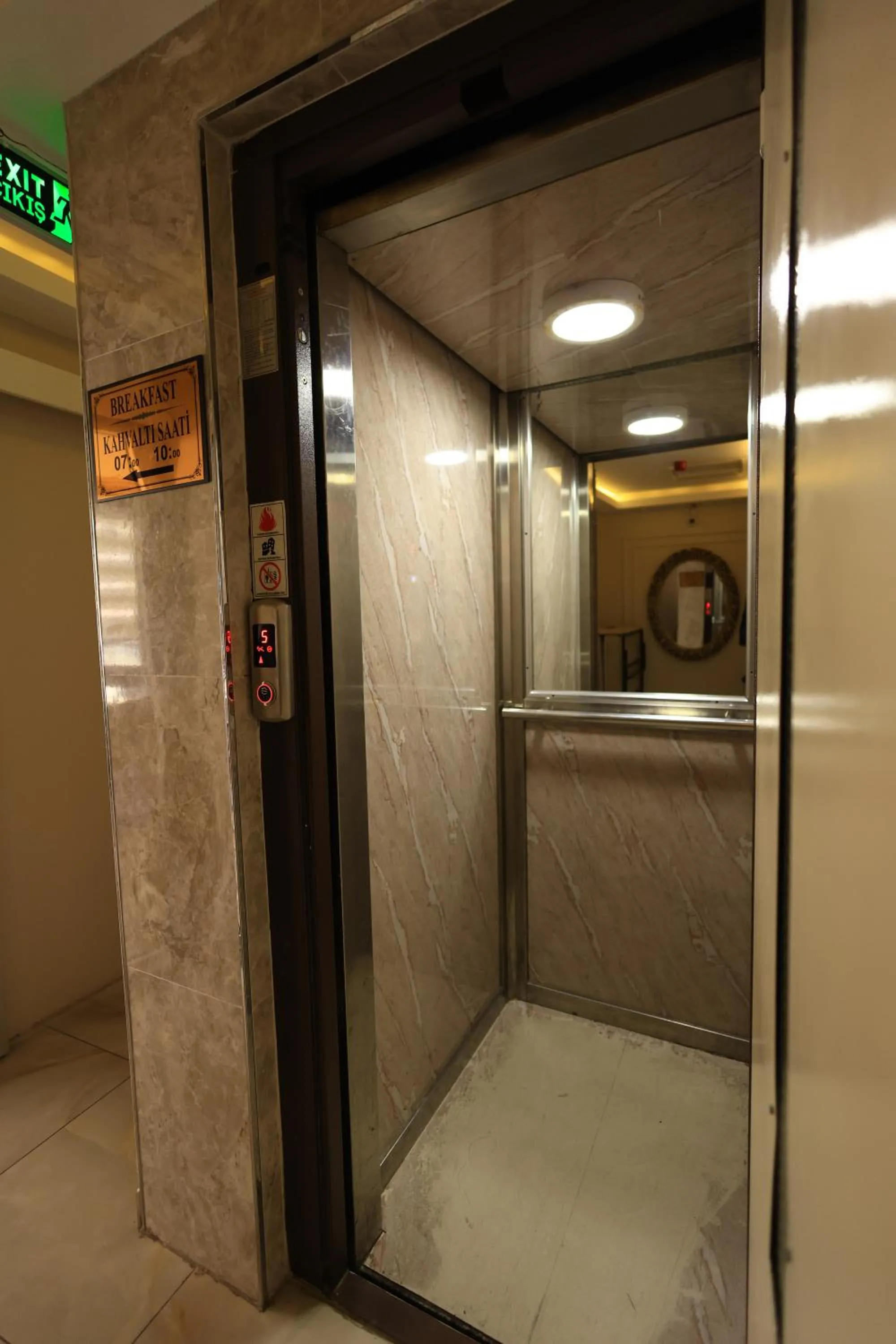 elevator in HamzaBey Hotel