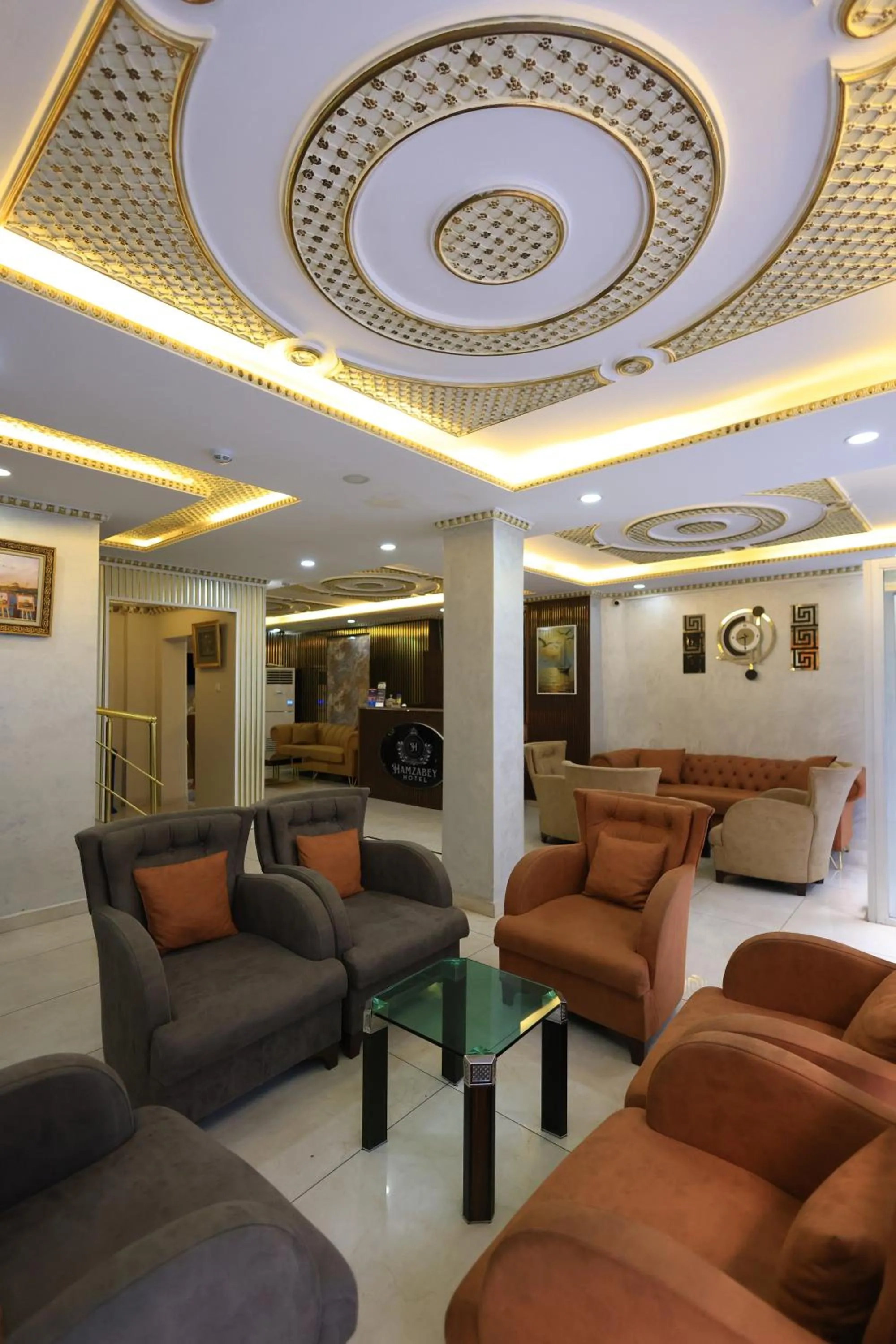 Lobby or reception in HamzaBey Hotel