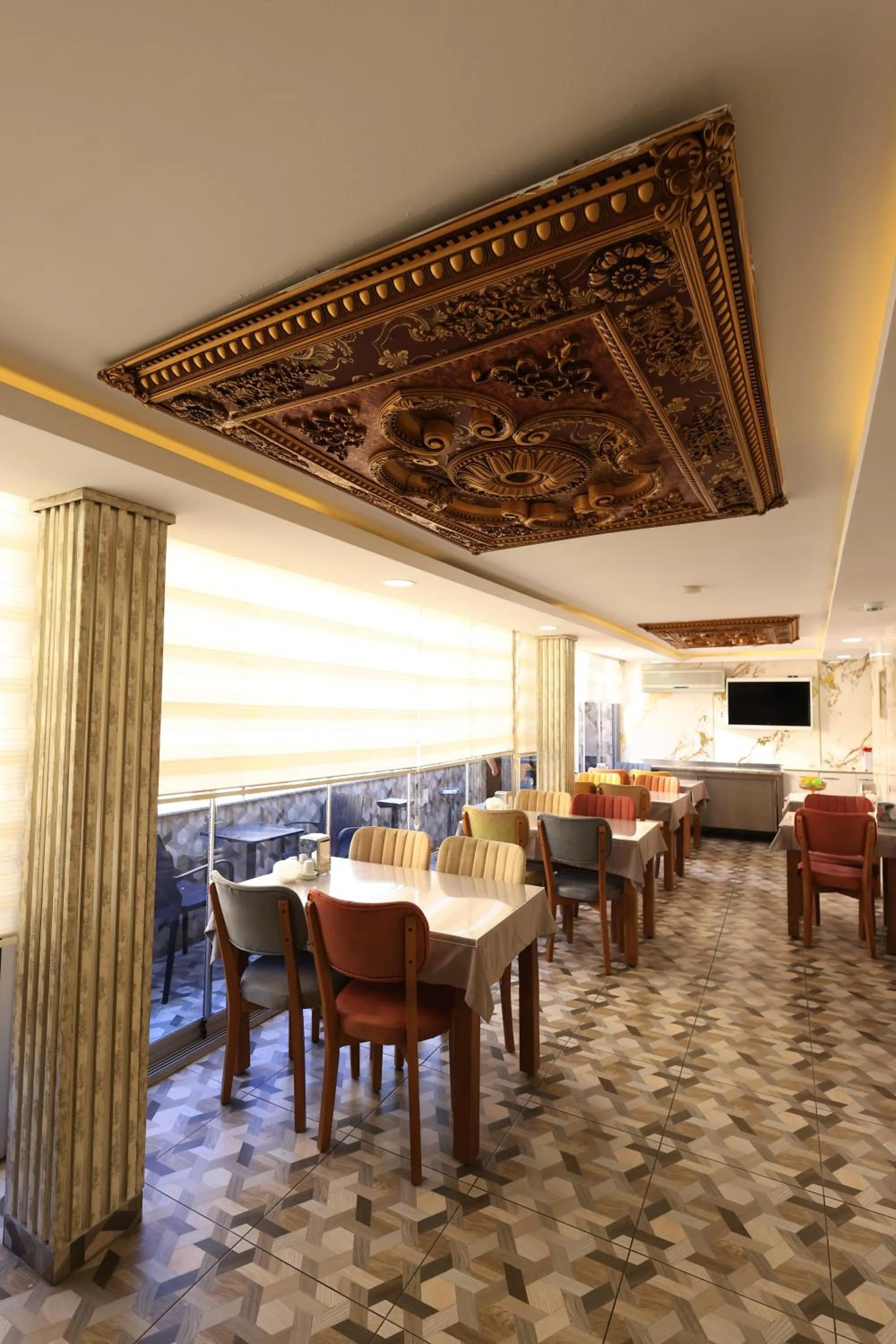 Dining area in HamzaBey Hotel