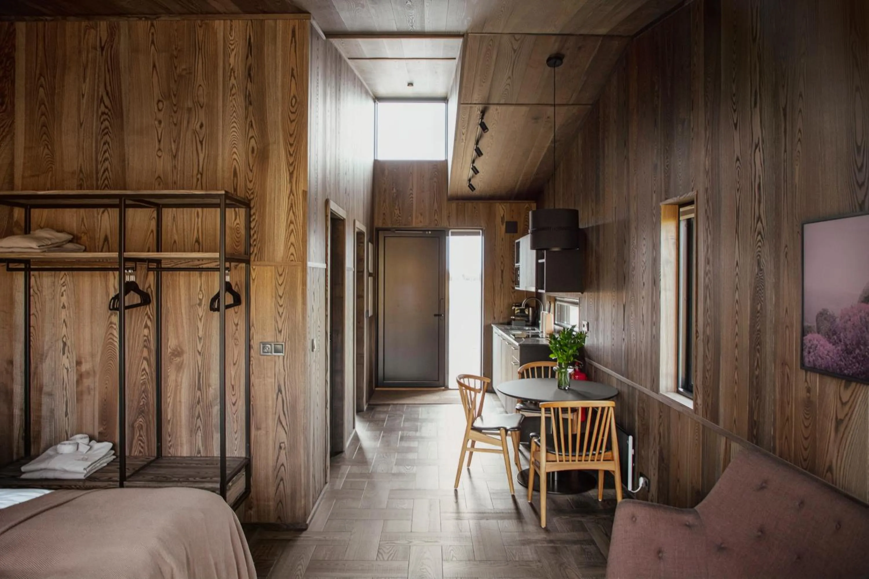 Dining area, Bed in Seljalandsfoss Horizons