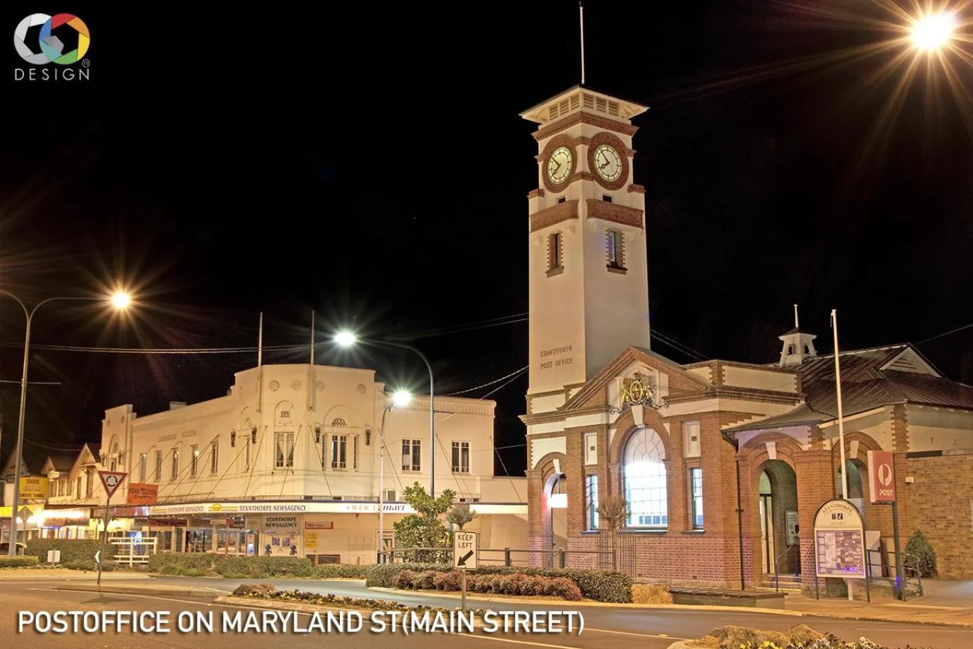 Night in Granny Flat next to golf course