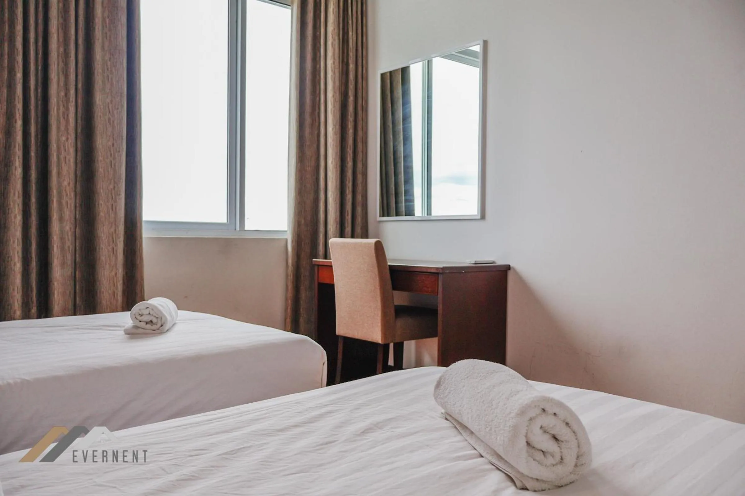 Bed in Bay Resort by Evernent