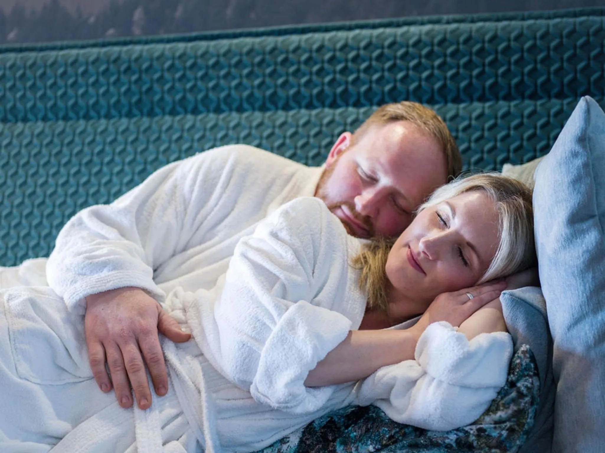 Bed in Panoramahotel Grobauer