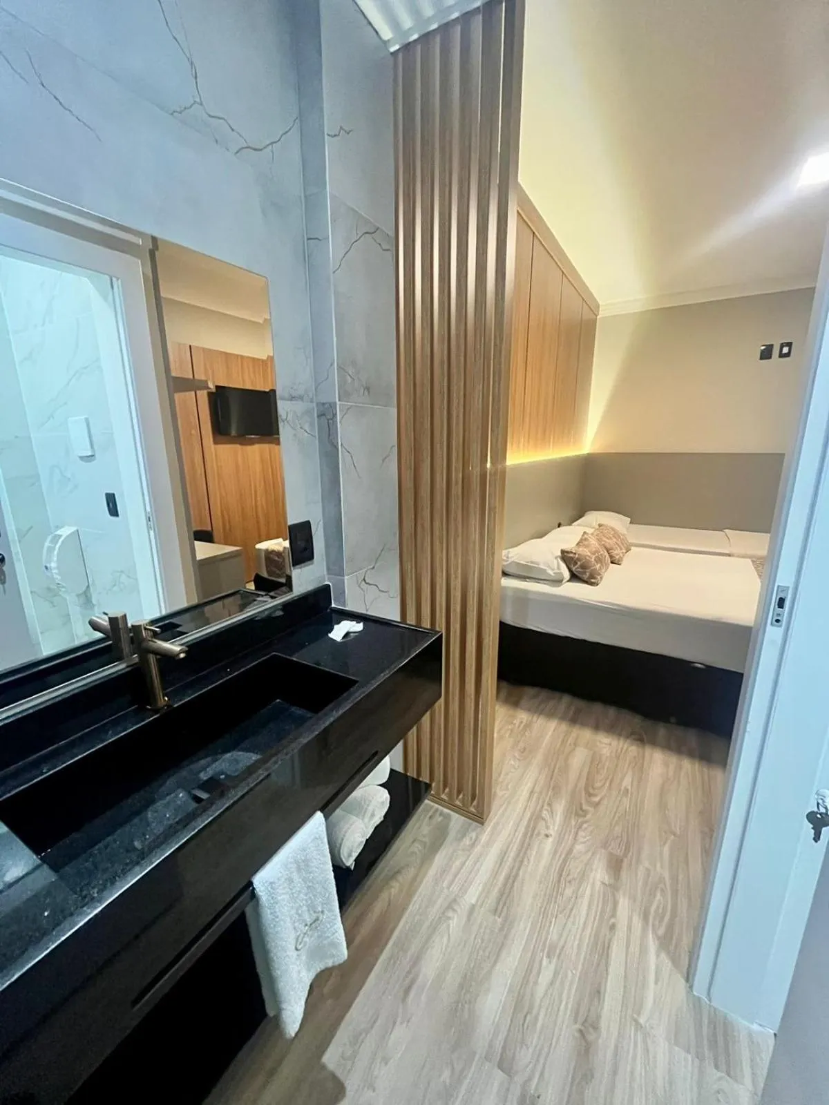 Bed in Hotel Lorimar