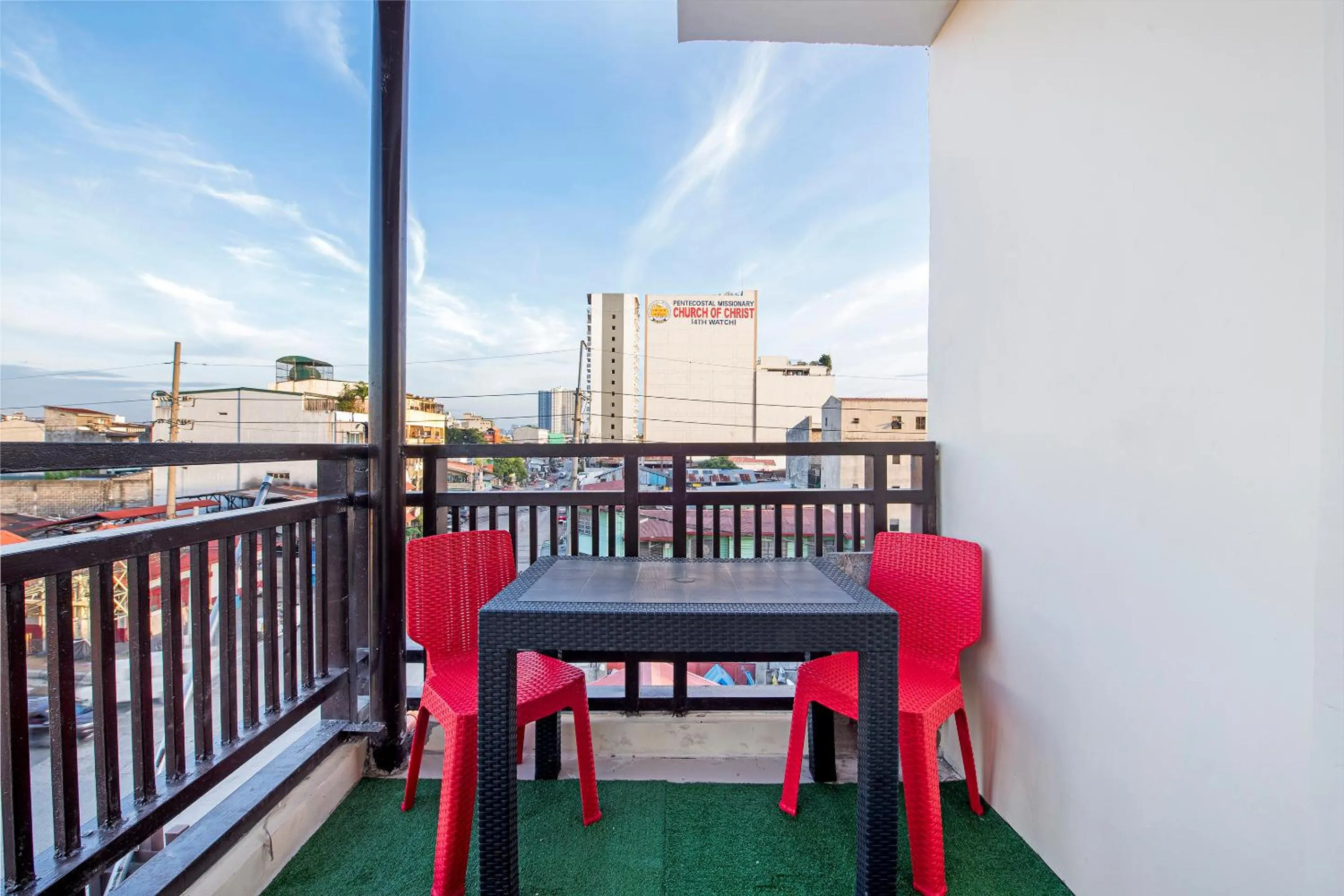 Balcony/Terrace in RedDoorz at V-Cat Apartelle Sampaloc Manila
